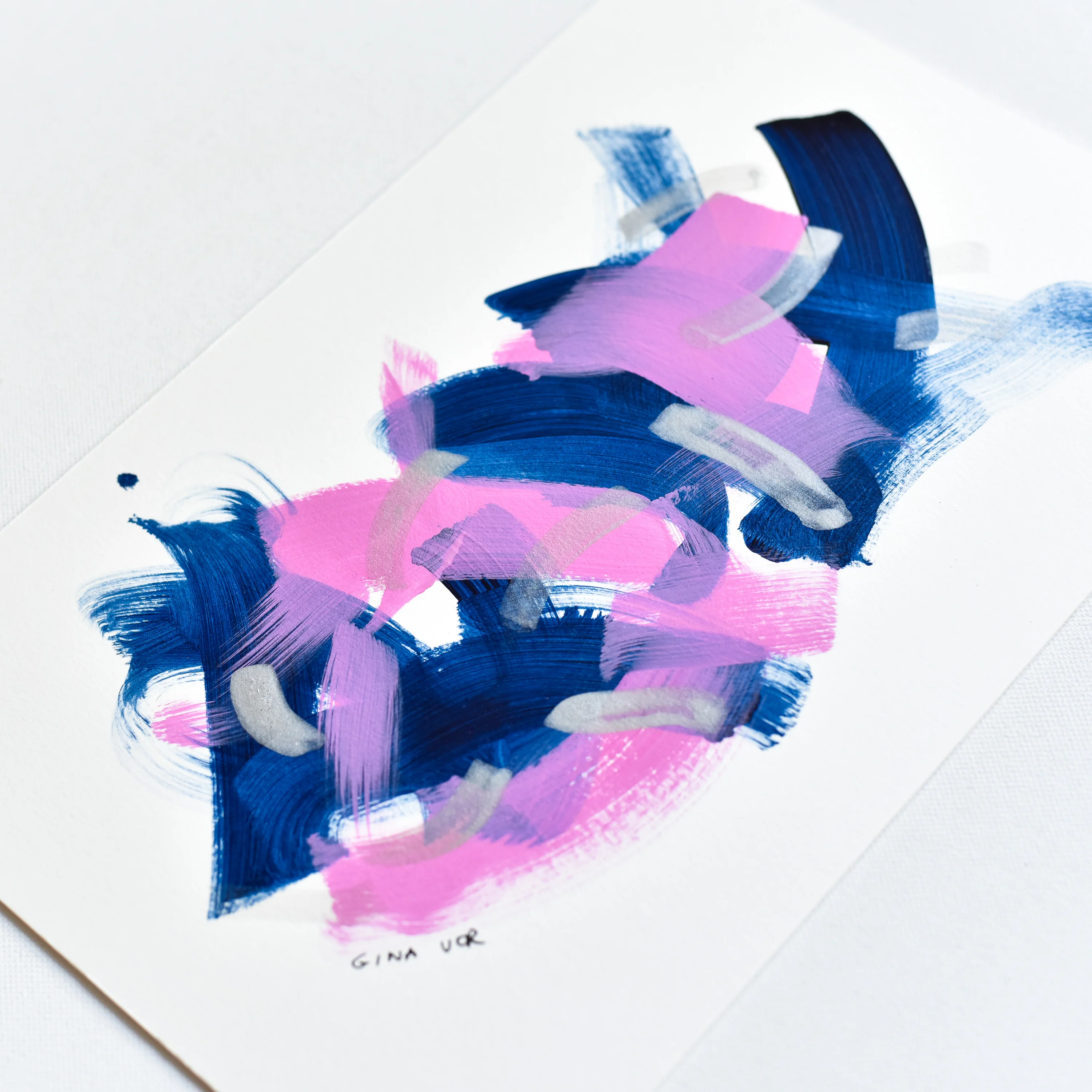Abstract No. 67 | Painting on Cardboard - Image 2