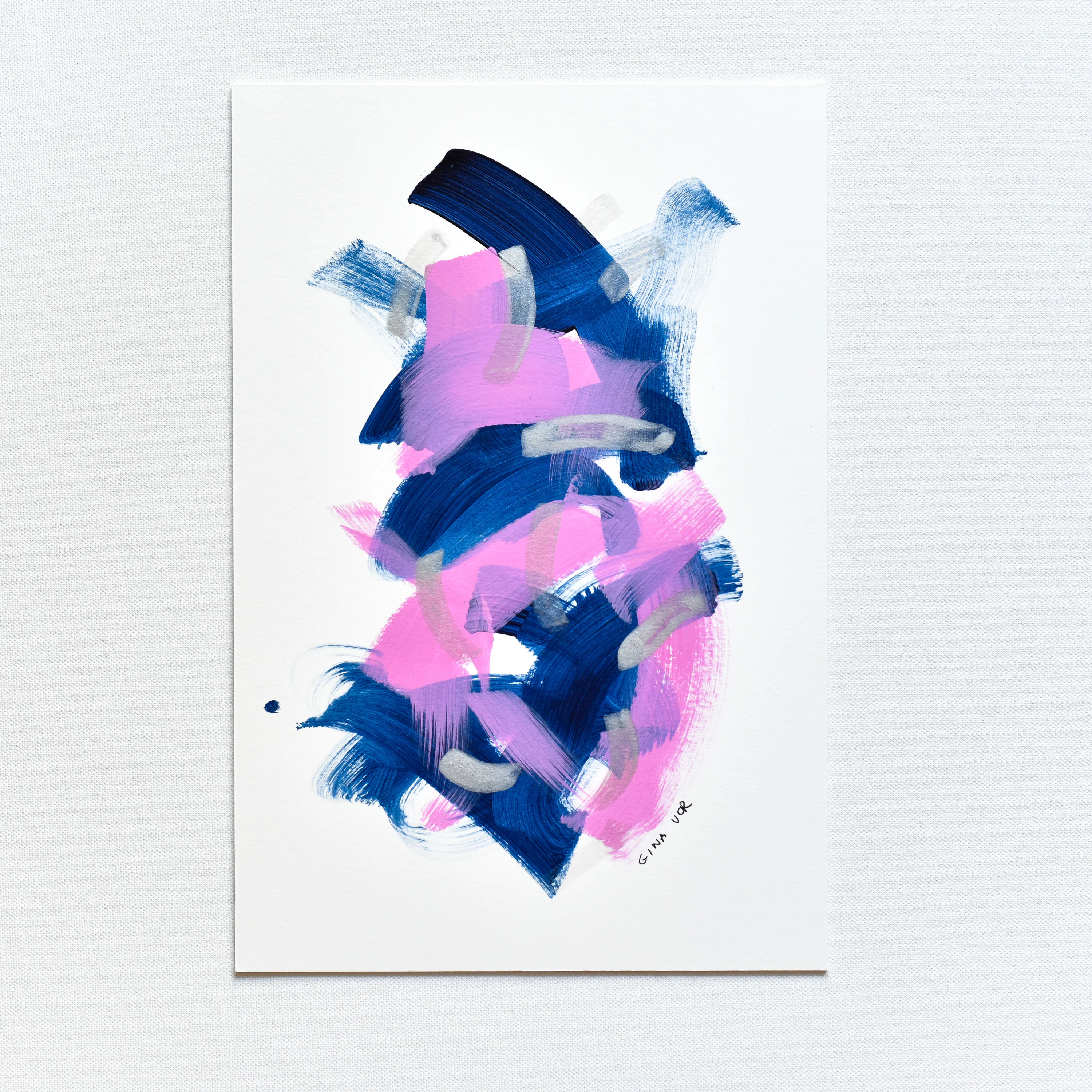 Abstract No. 67 | Painting on Cardboard - Image 3