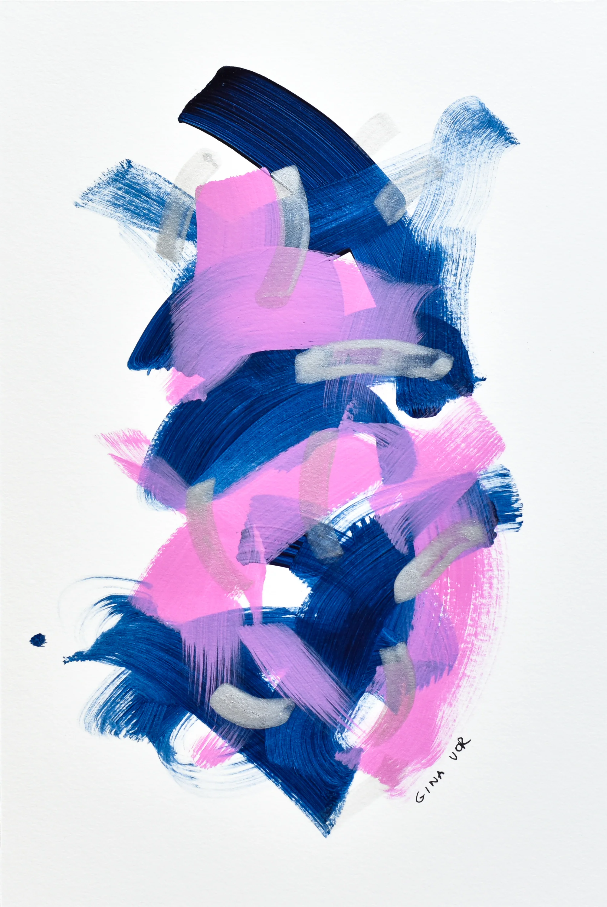 Abstract No. 67 | Painting on Cardboard - Image 4