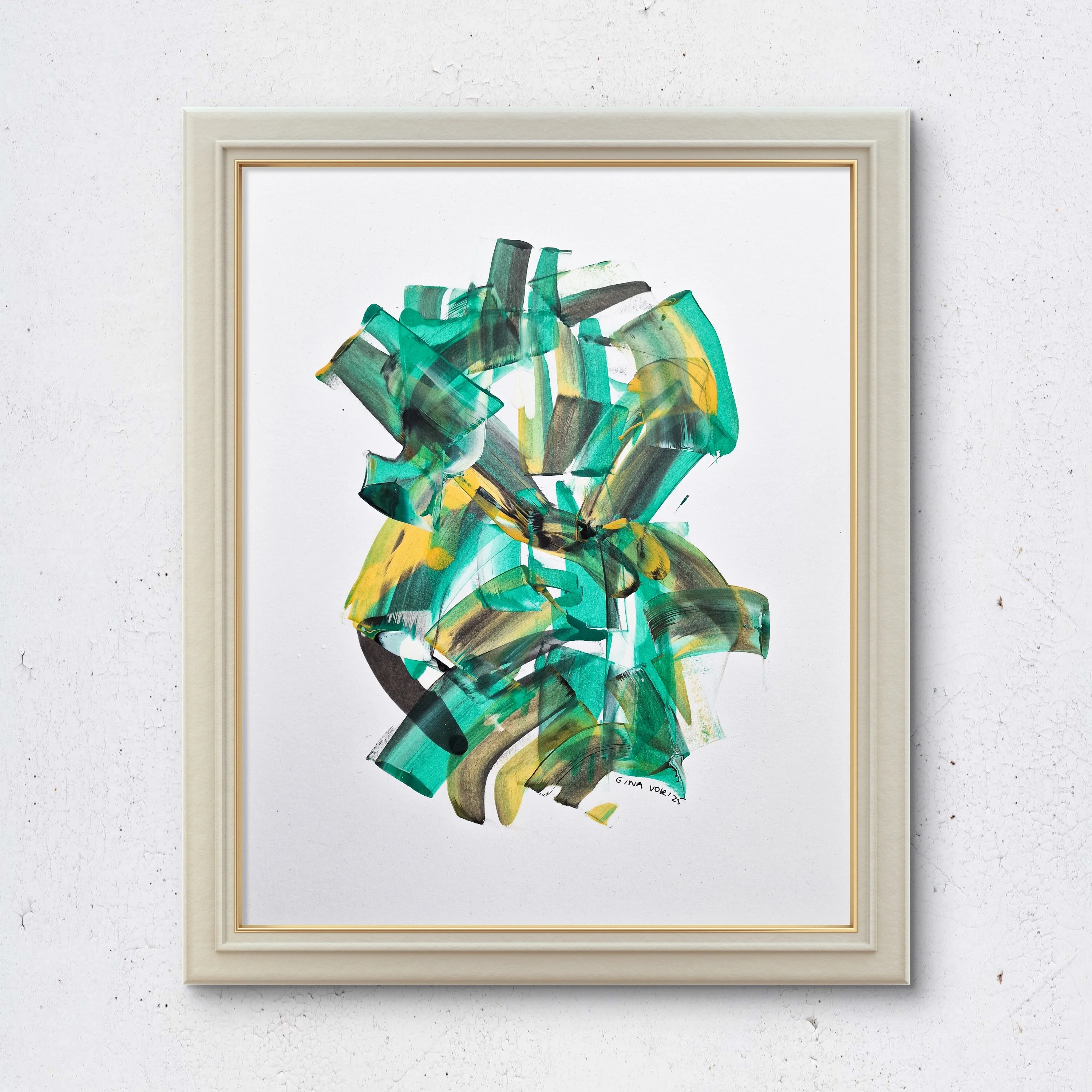 Abstract No. 90 | Painting on Cardboard
