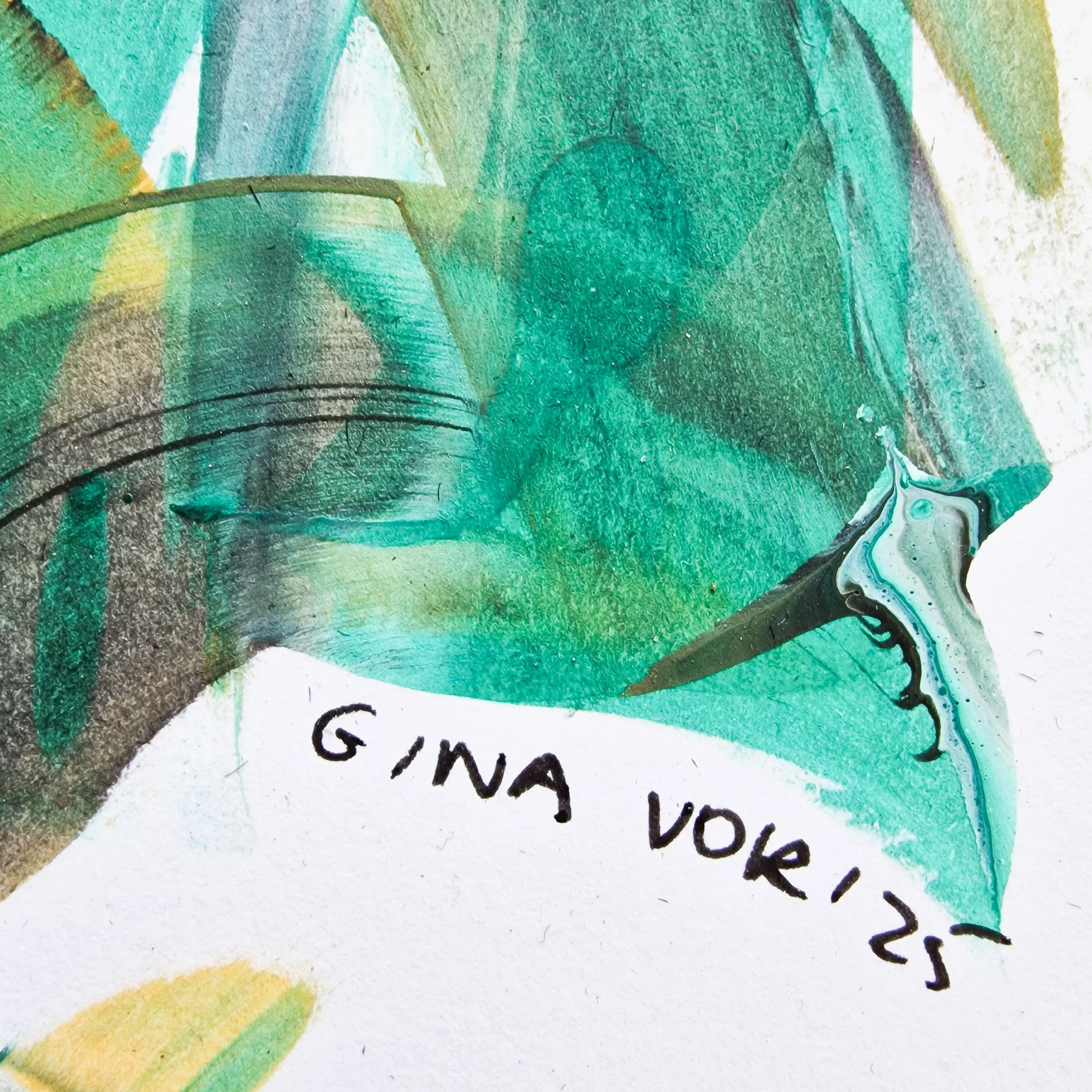 Abstract No. 90 | Painting on Cardboard - Image 5