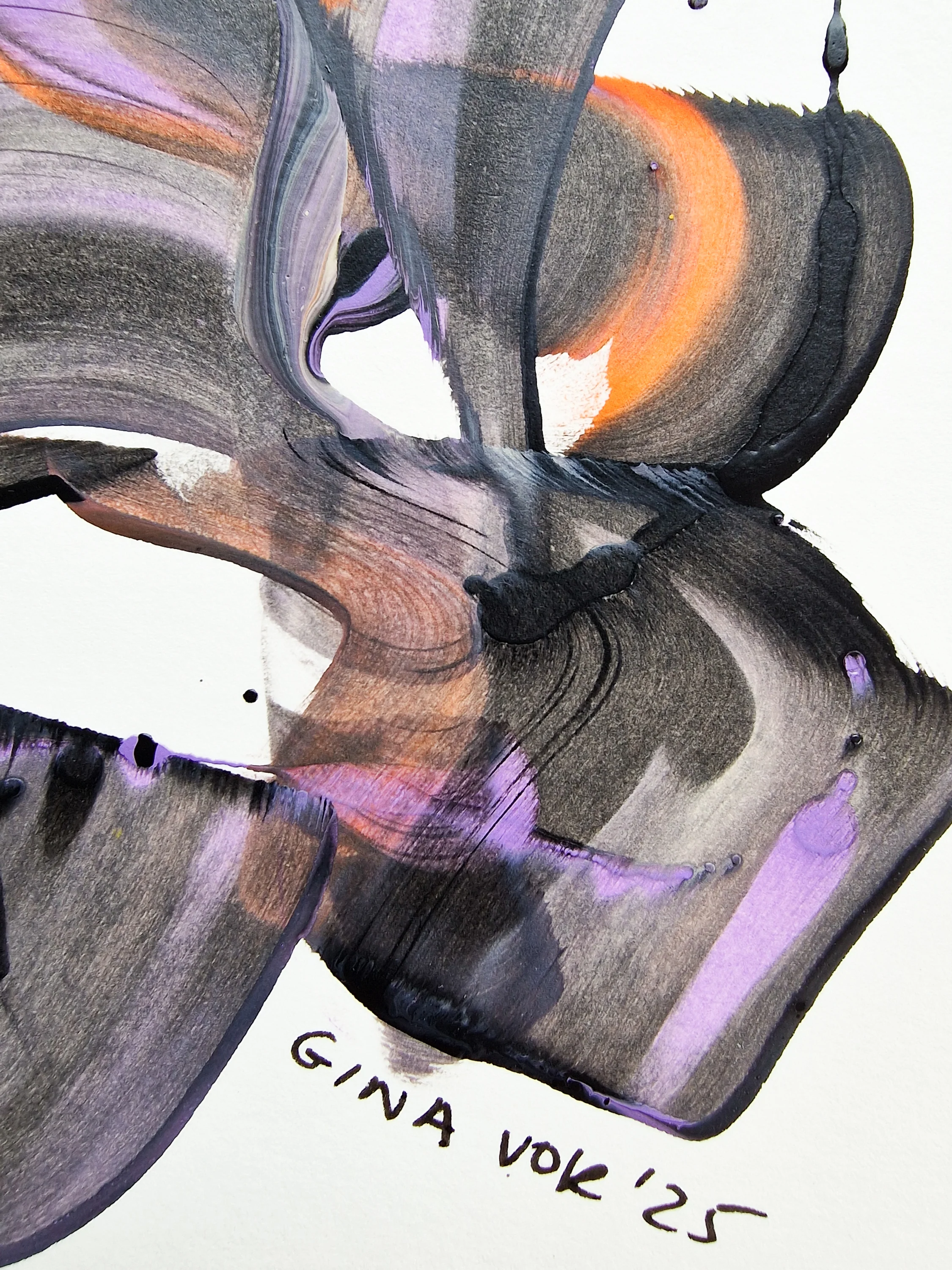 Abstract No. 91 | Painting on Cardboard - Image 7