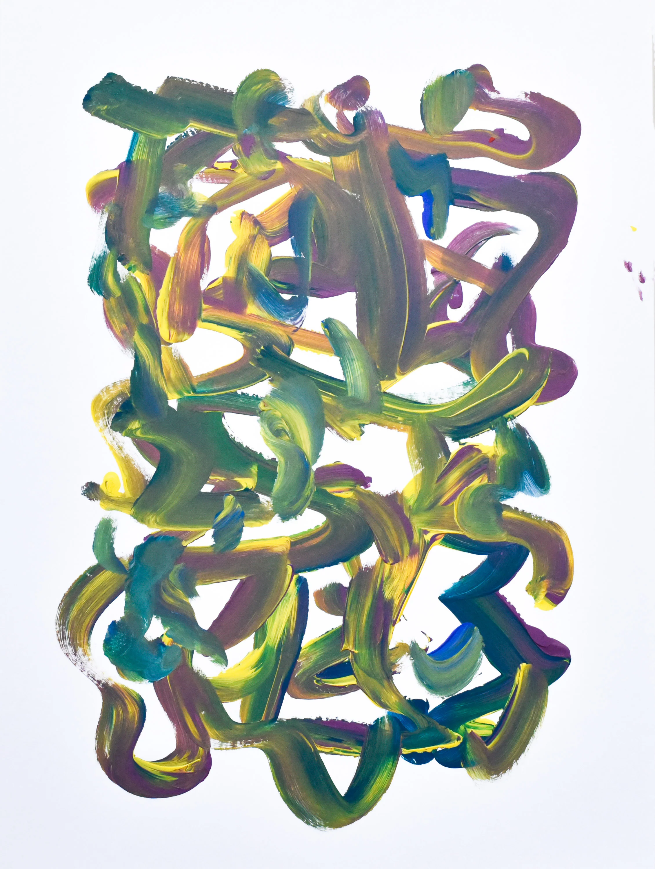 Abstract No. 58 | Painting on Cardboard - Image 4