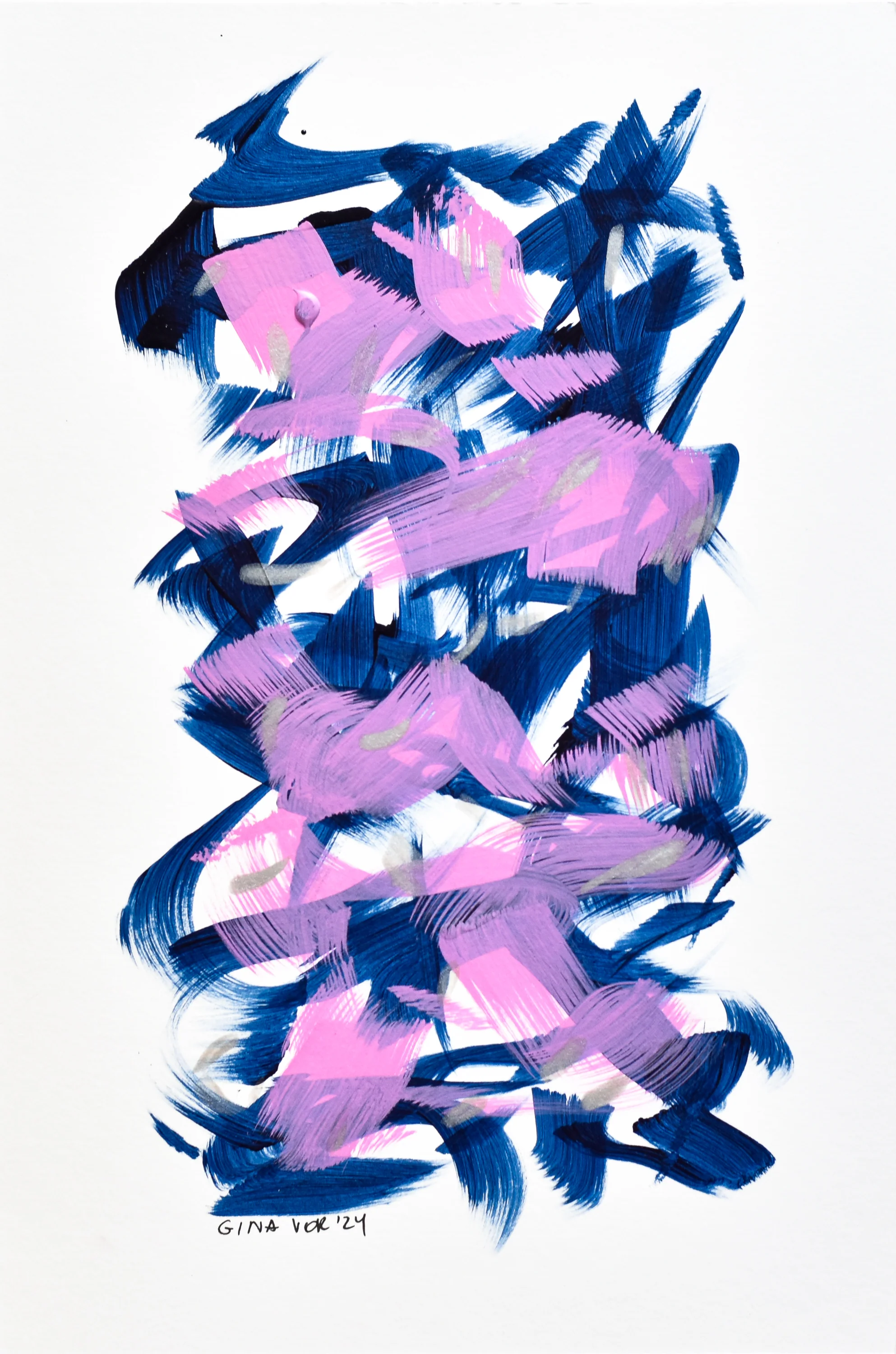 Abstract No. 68 | Painting on Cardboard - Image 4