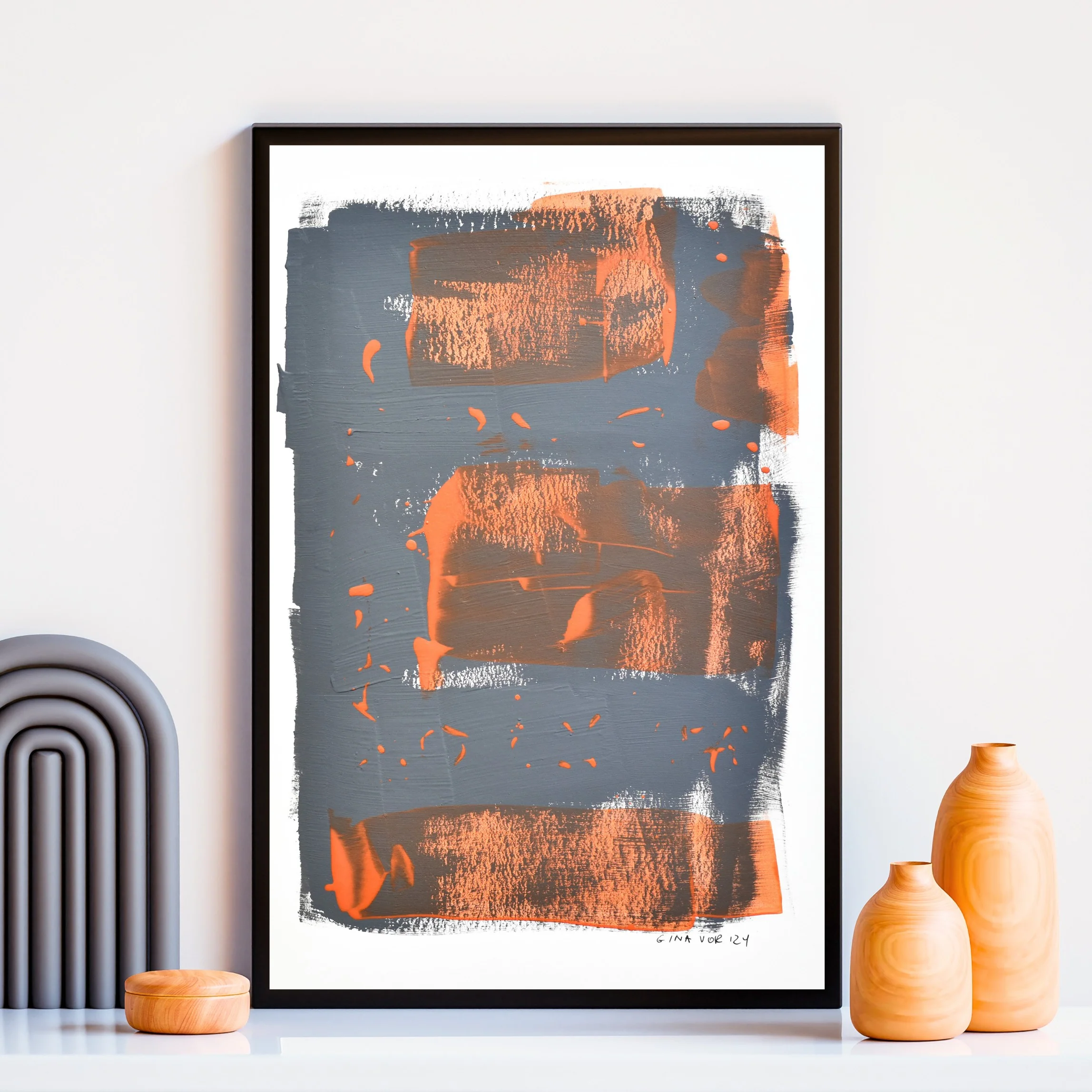 Abstract No. 71 | Painting on Cardboard