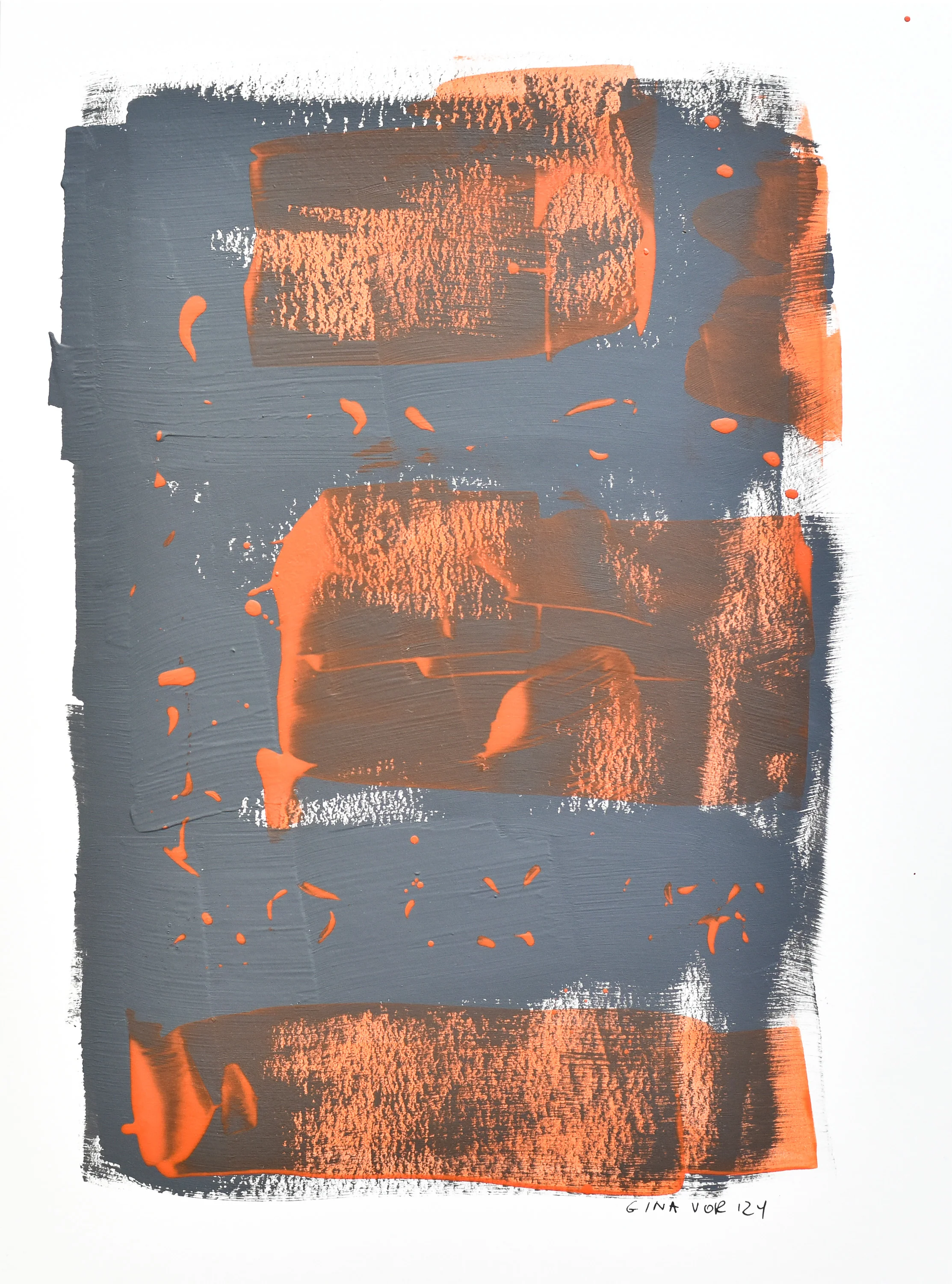 Abstract No. 71 | Painting on Cardboard - Image 4