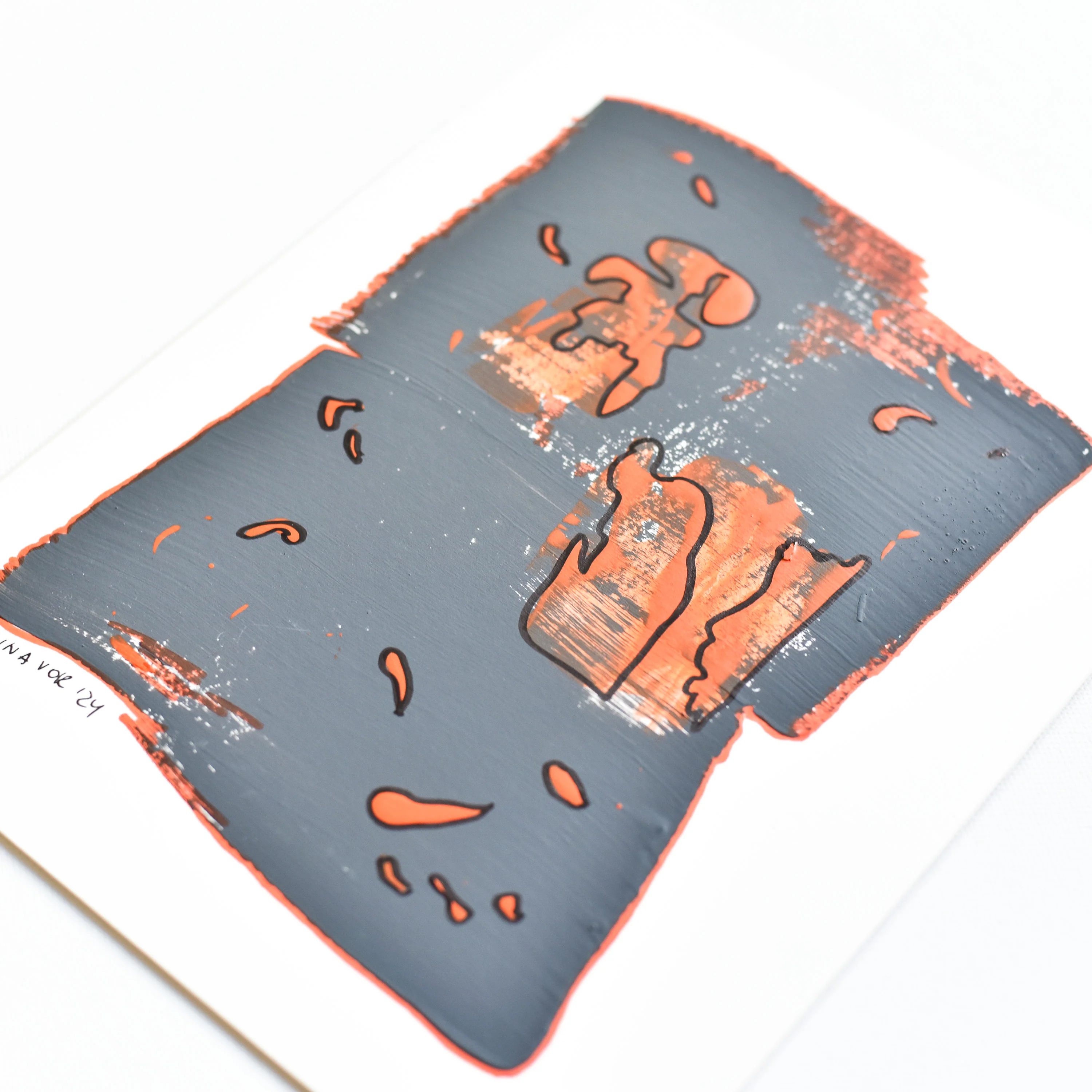 Abstract No. 74 | Painting on Cardboard - Image 2