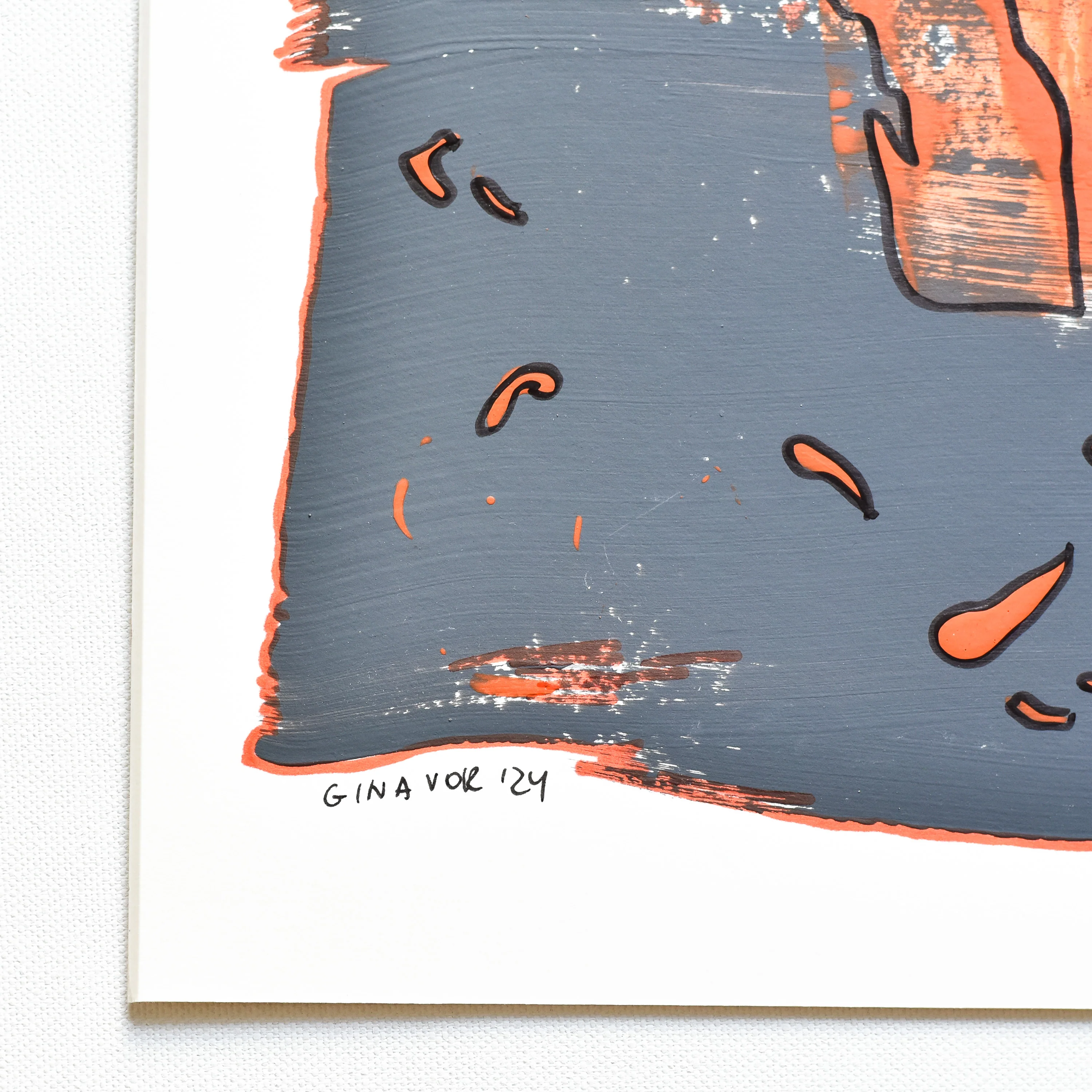 Abstract No. 74 | Painting on Cardboard - Image 4