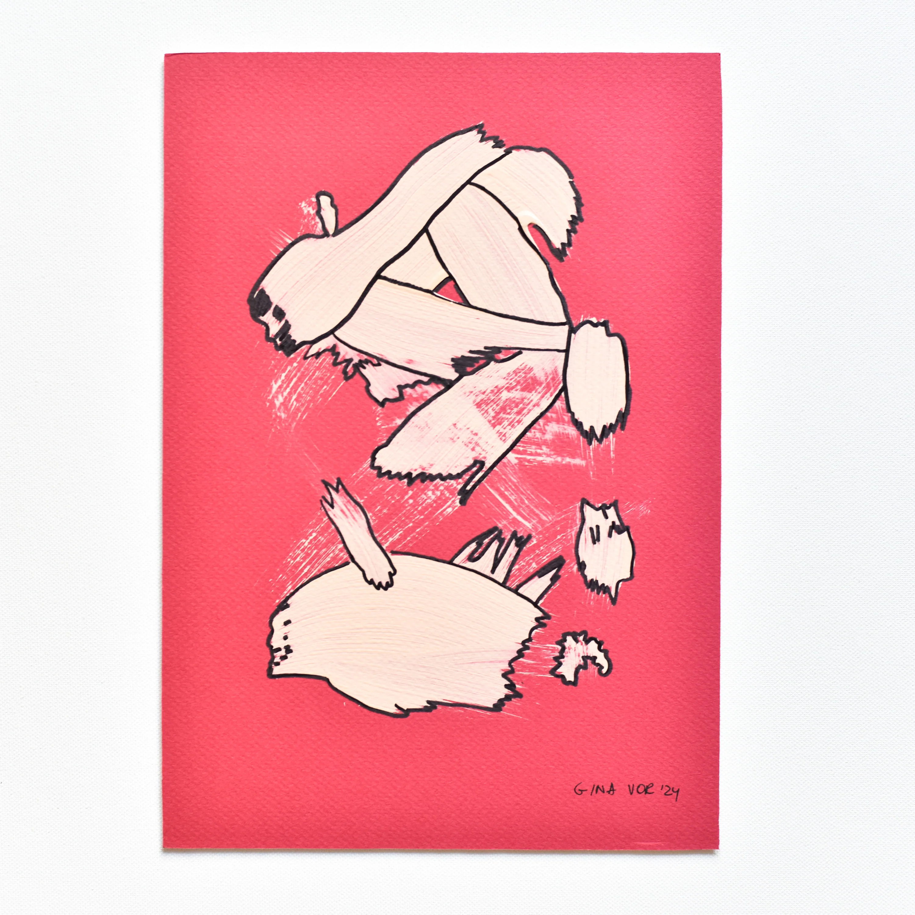 Abstract No. 76 | Painting on Cardboard - Image 2