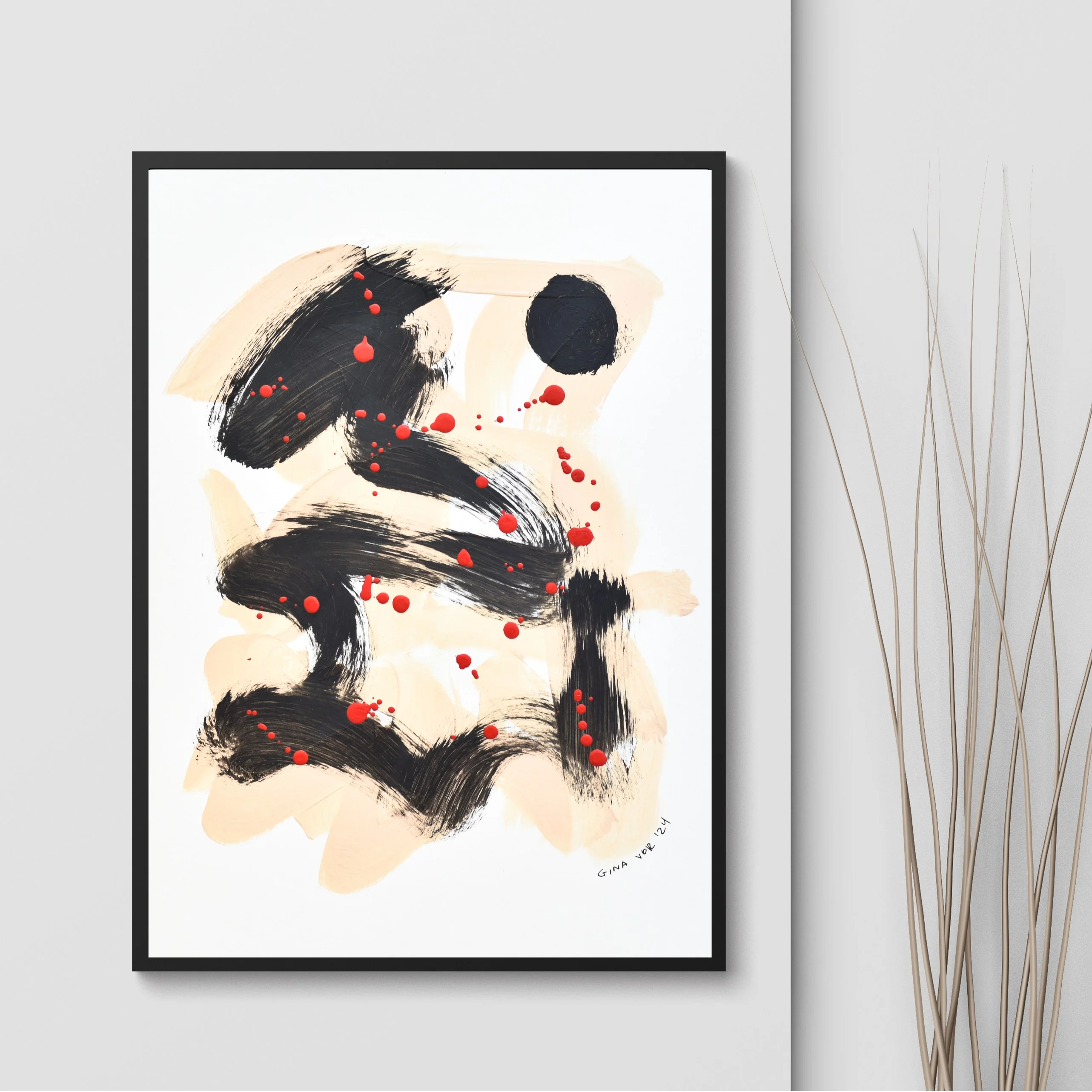 Abstract No. 79 | Painting on Cardboard