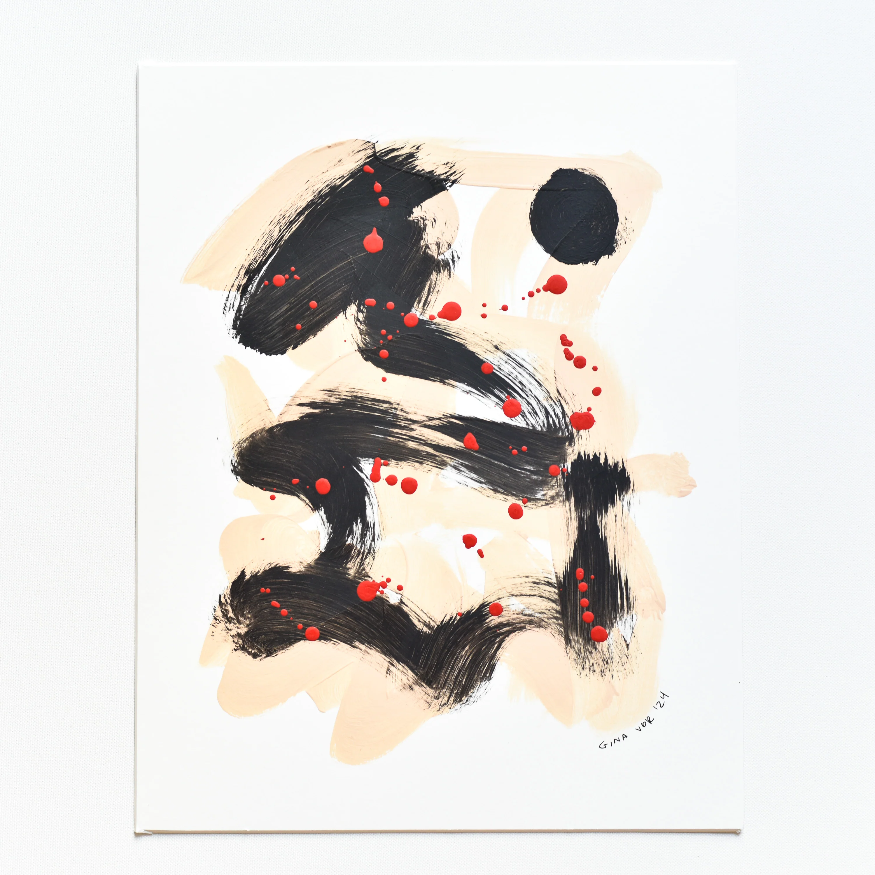 Abstract No. 79 | Painting on Cardboard - Image 2