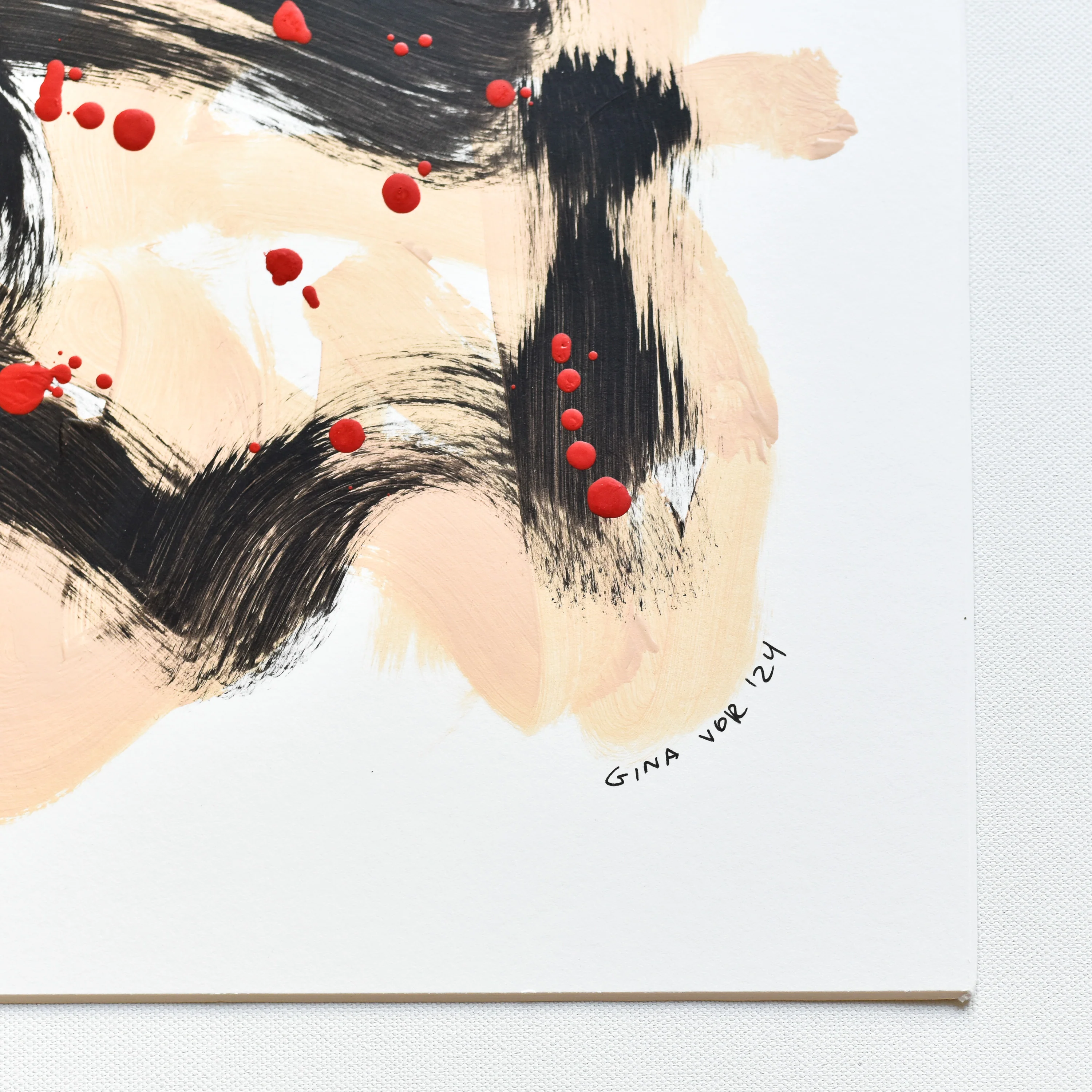 Abstract No. 79 | Painting on Cardboard - Image 4