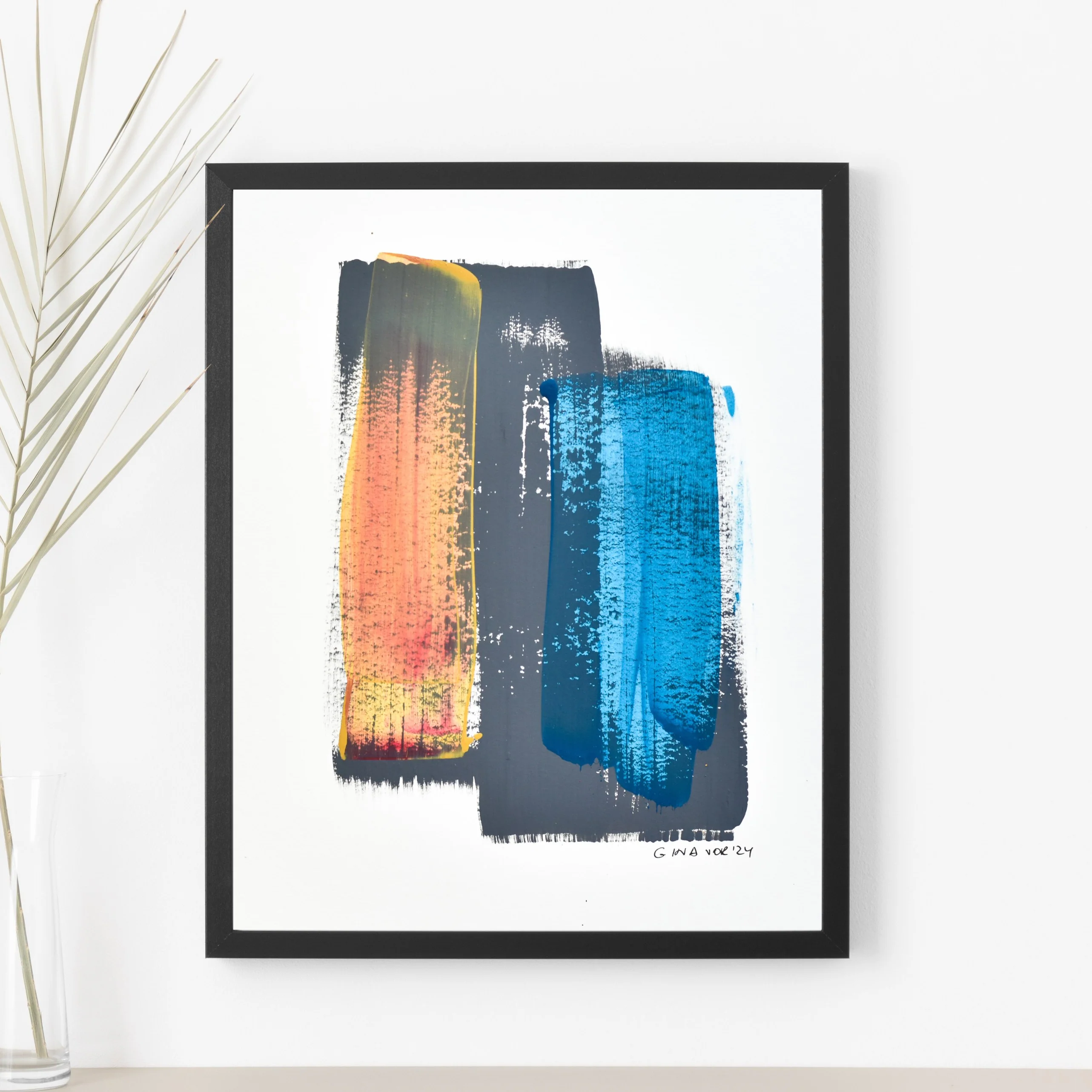 Abstract No. 80 | Painting on Cardboard