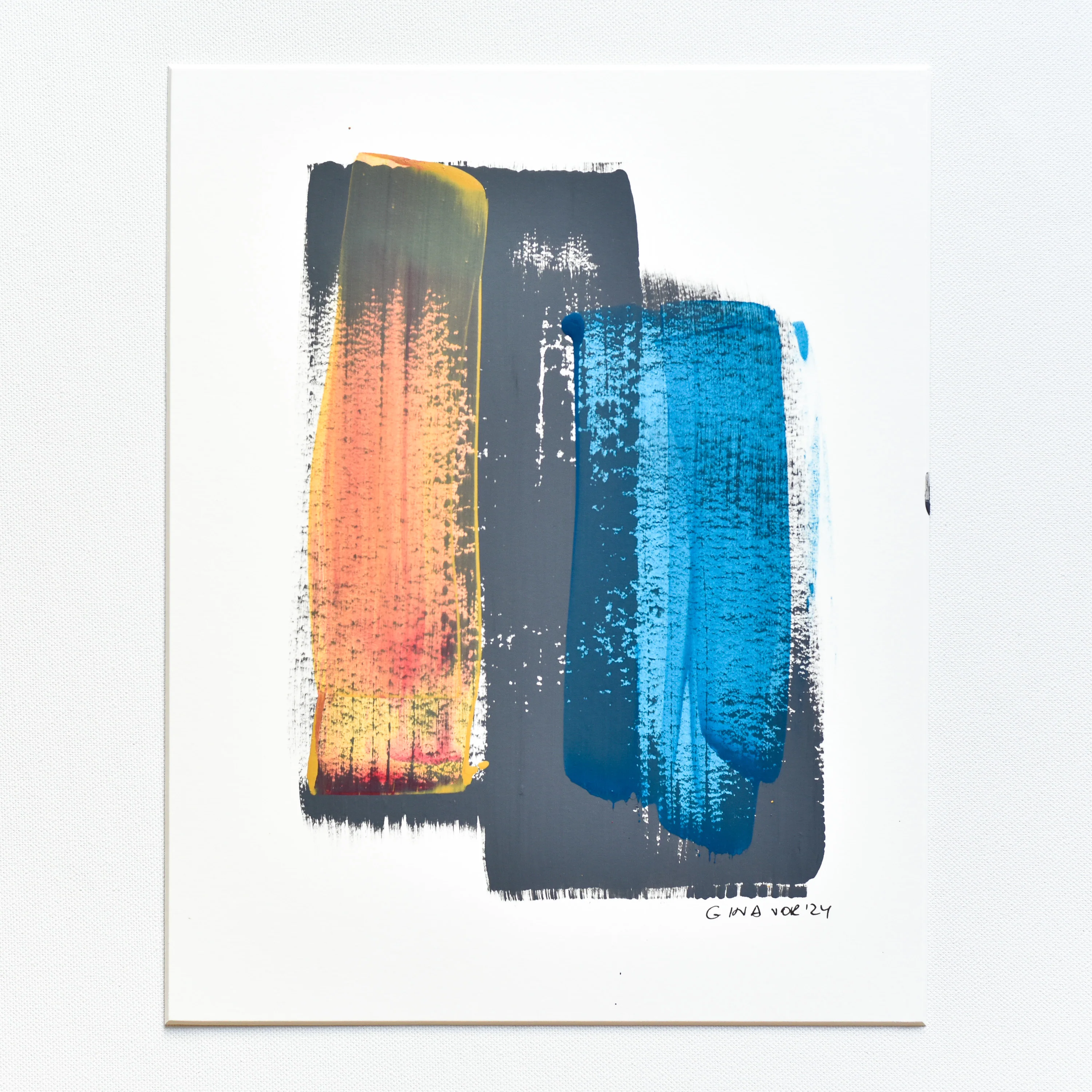 Abstract No. 80 | Painting on Cardboard - Image 3
