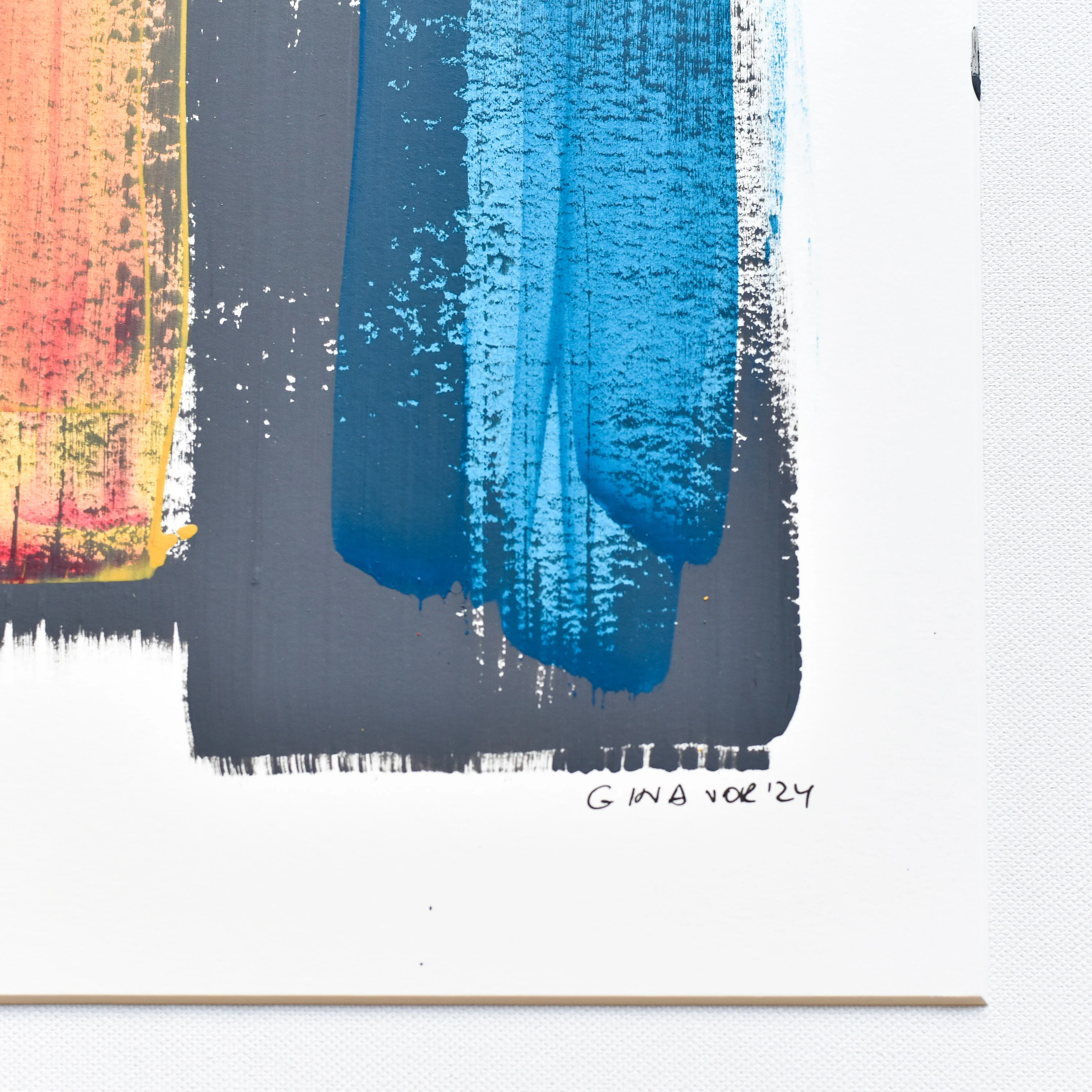 Abstract No. 80 | Painting on Cardboard - Image 4