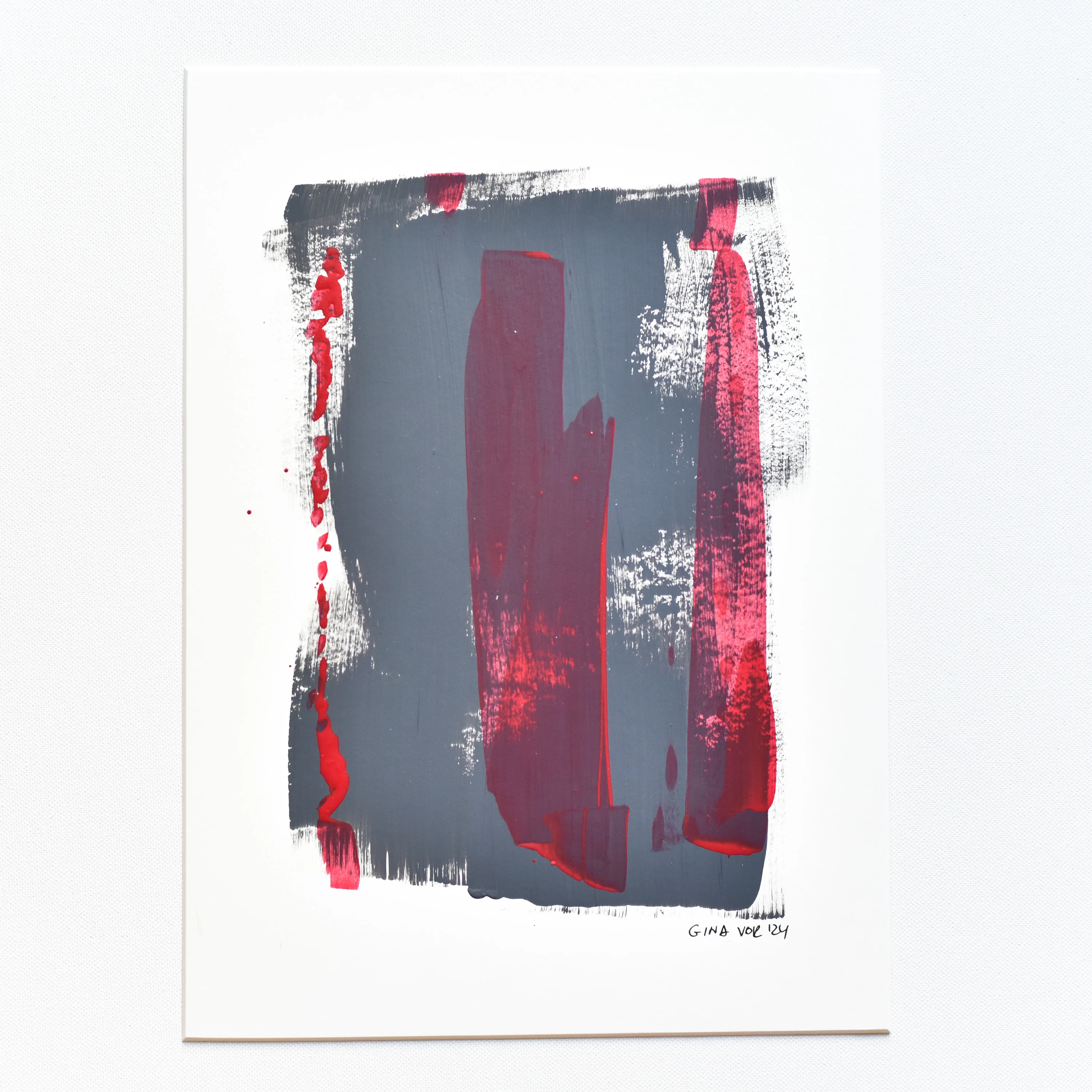 Abstract No. 82 | Painting on Cardboard - Image 3