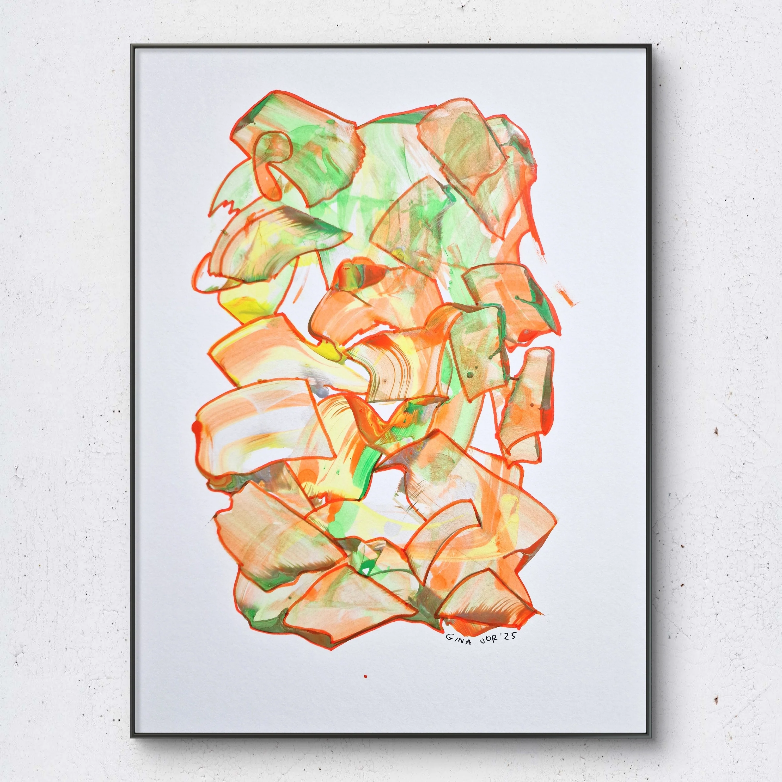 Abstract No. 88 | Painting on Cardboard