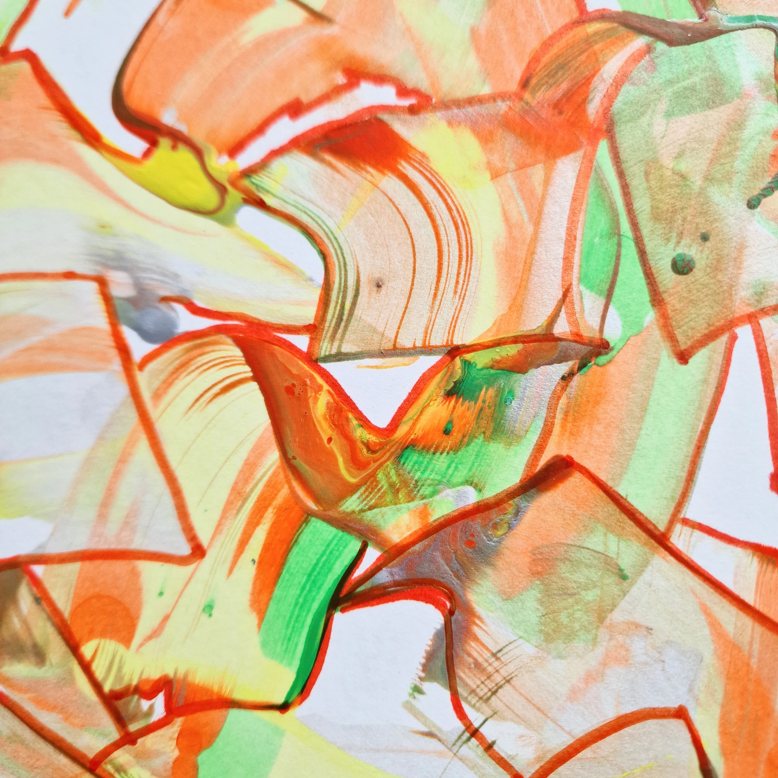 Abstract No. 88 | Painting on Cardboard - Image 4