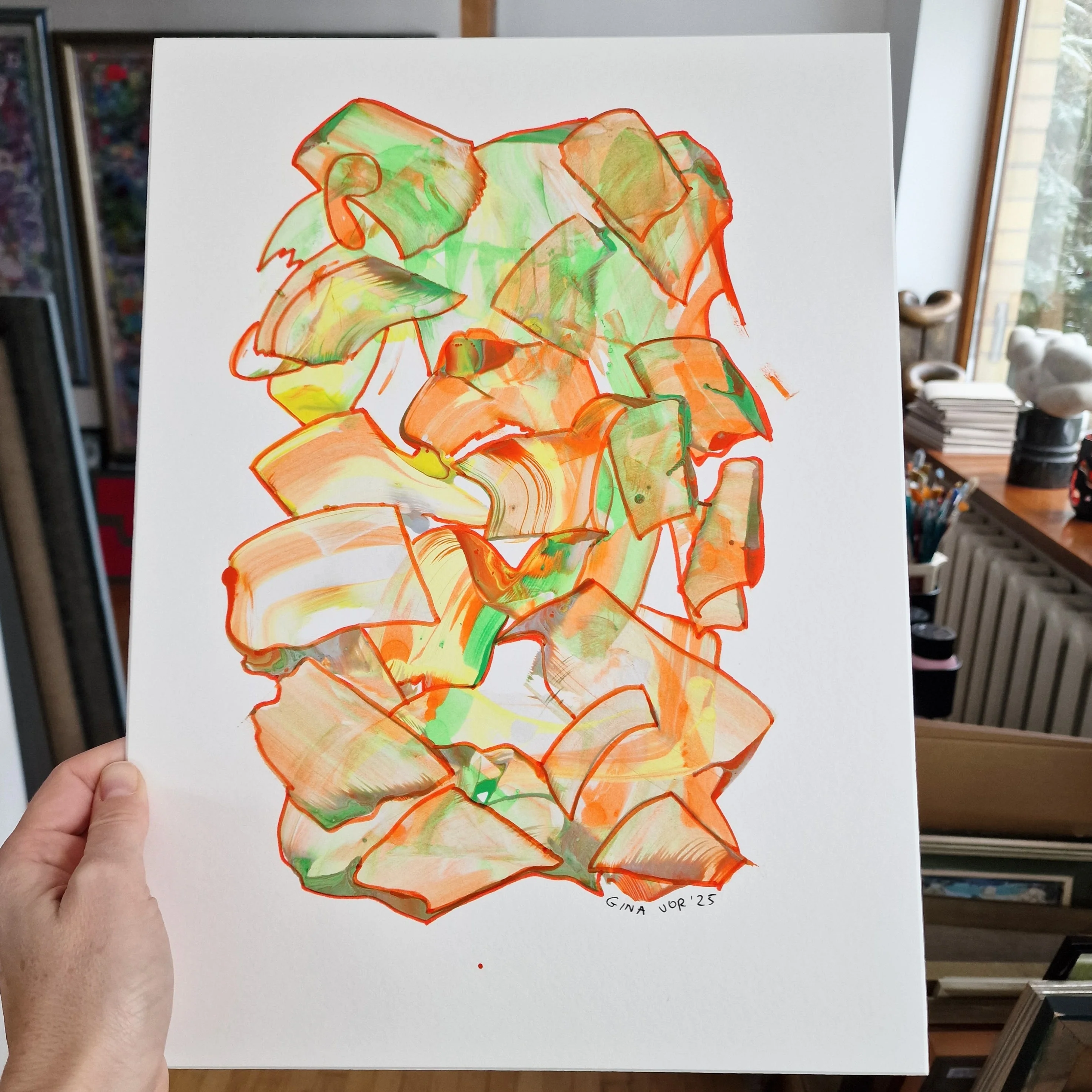 Abstract No. 88 | Painting on Cardboard - Image 5