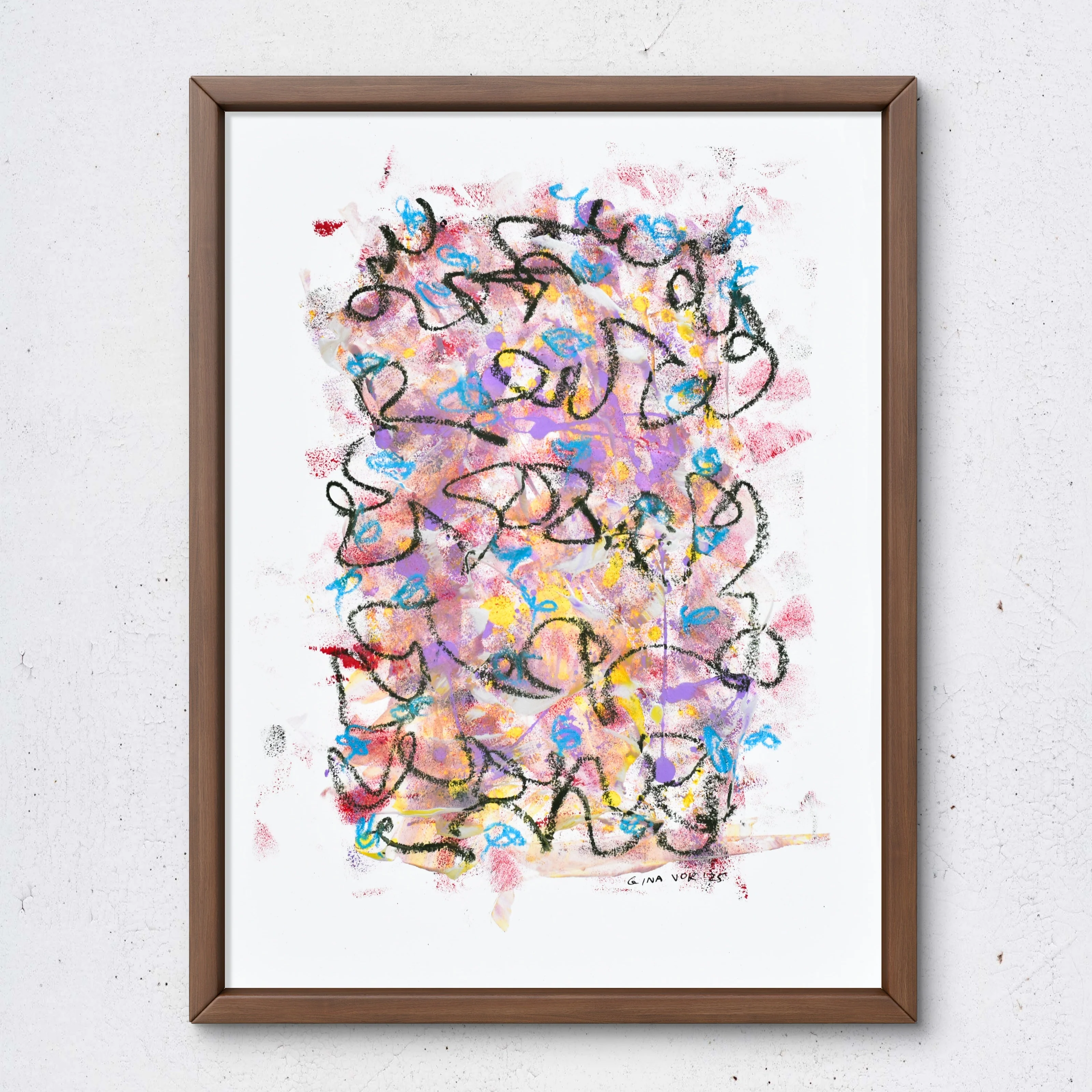 Abstract No. 94 | Painting on Cardboard
