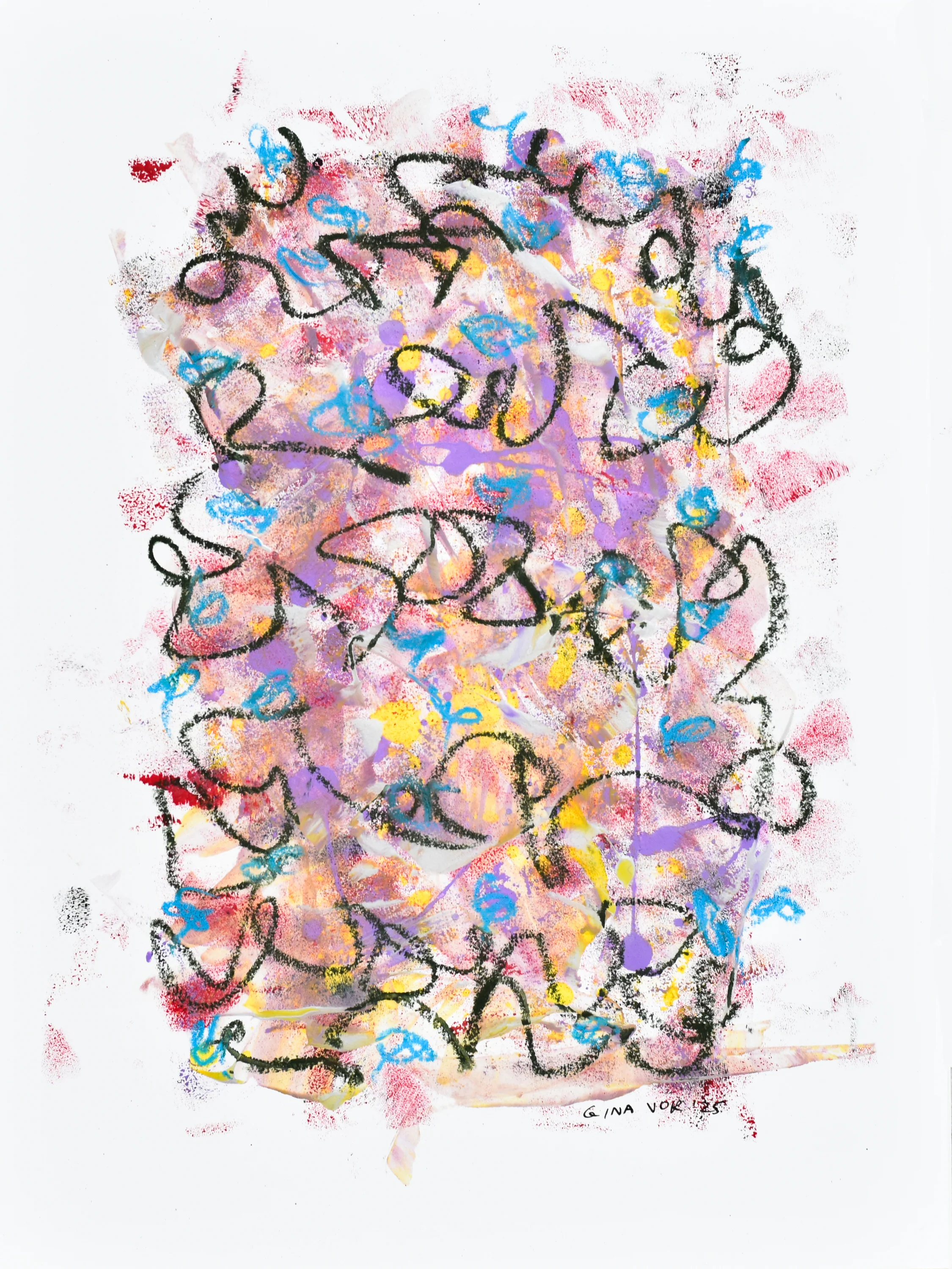 Abstract No. 94 | Painting on Cardboard - Image 2