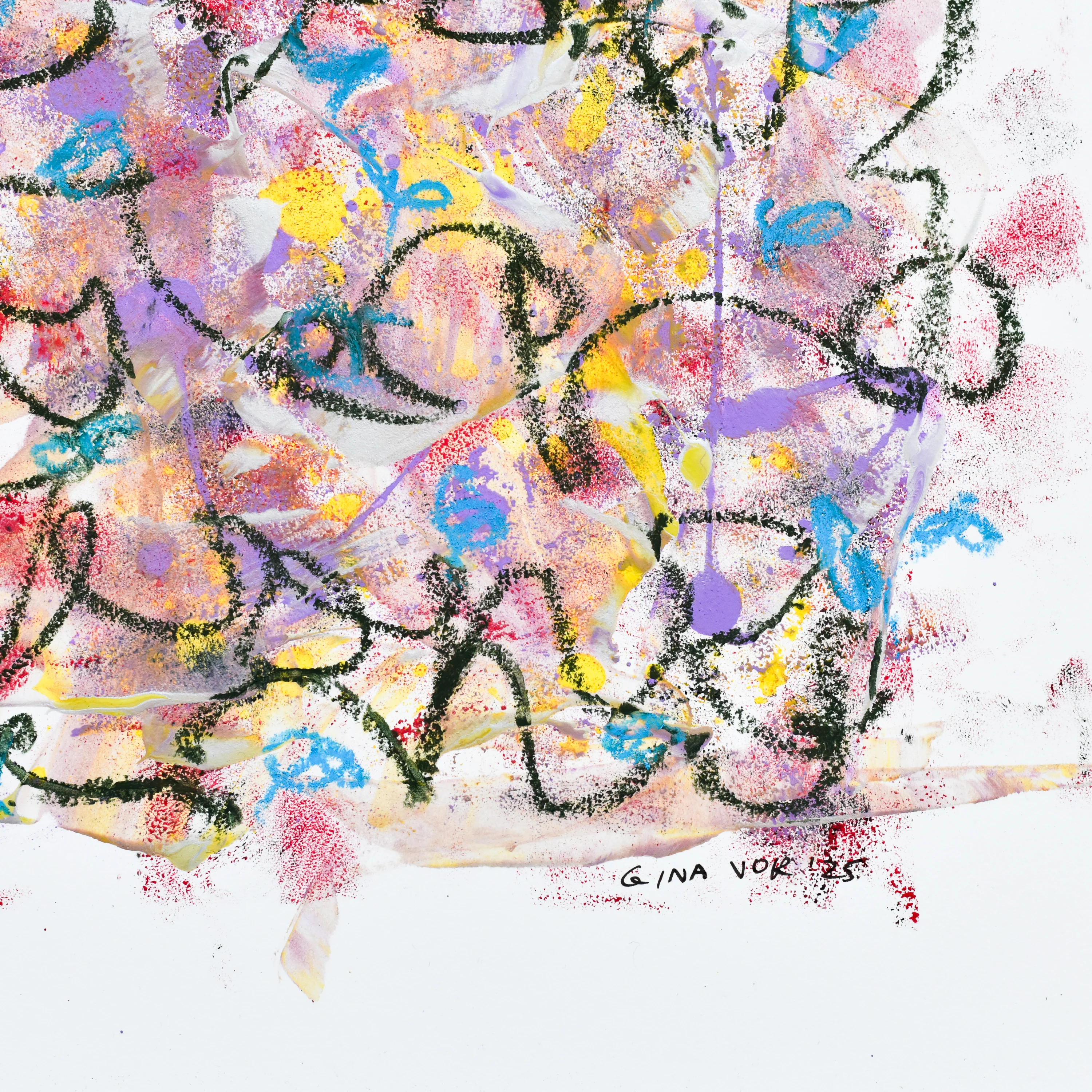 Abstract No. 94 | Painting on Cardboard - Image 5