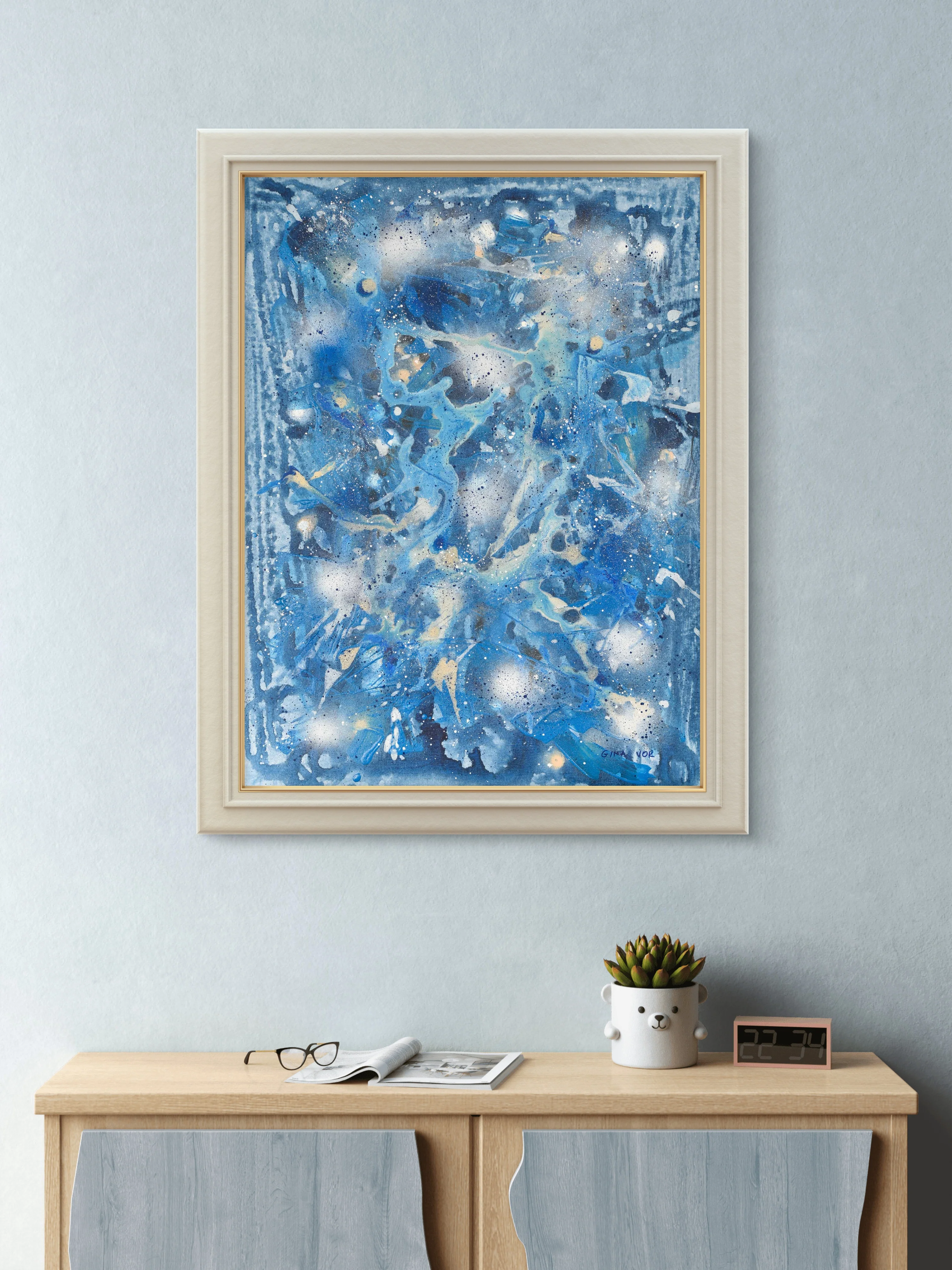 Abstract Painting | Aqua 2 - Image 2