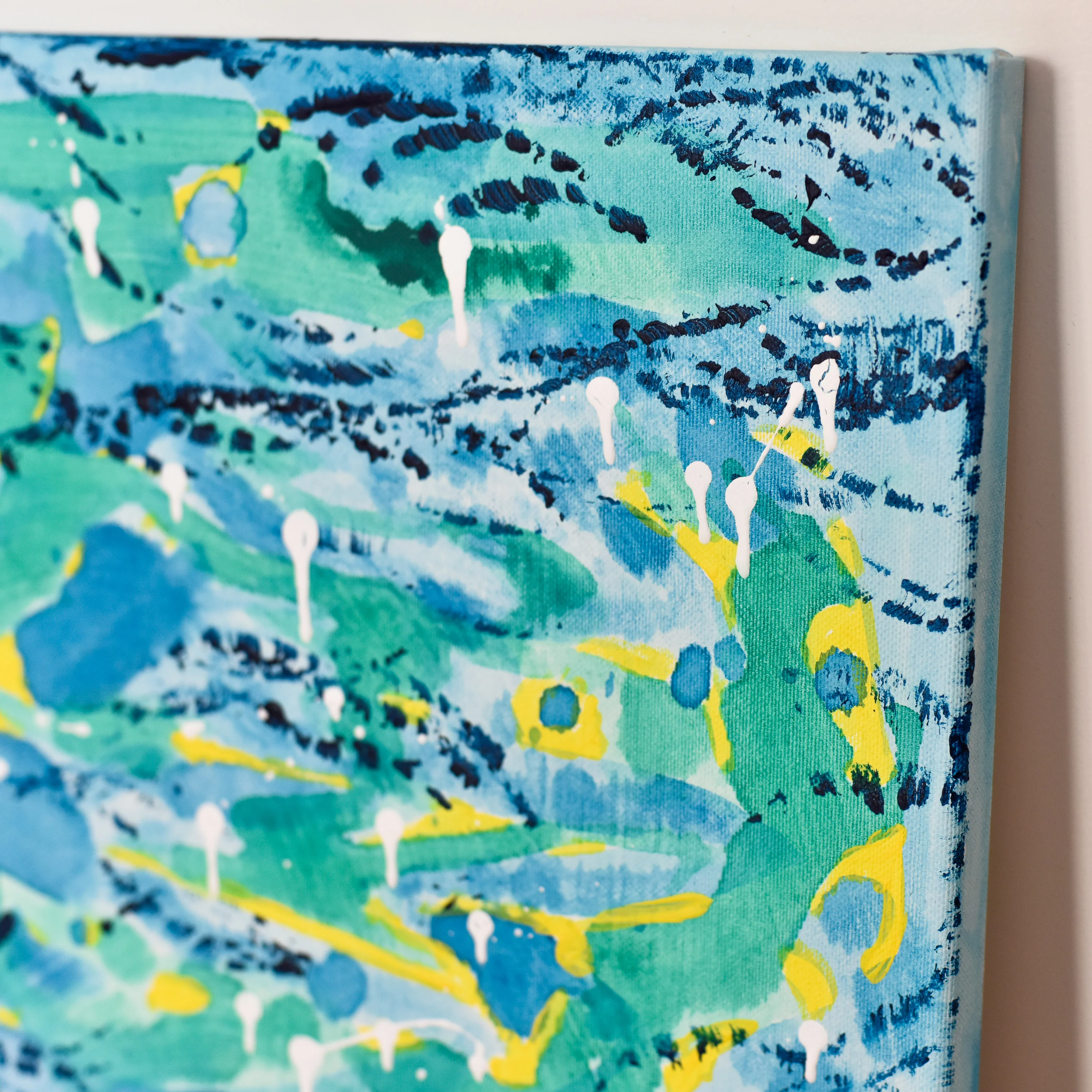 Abstract Painting | Aqua 4 - Image 4