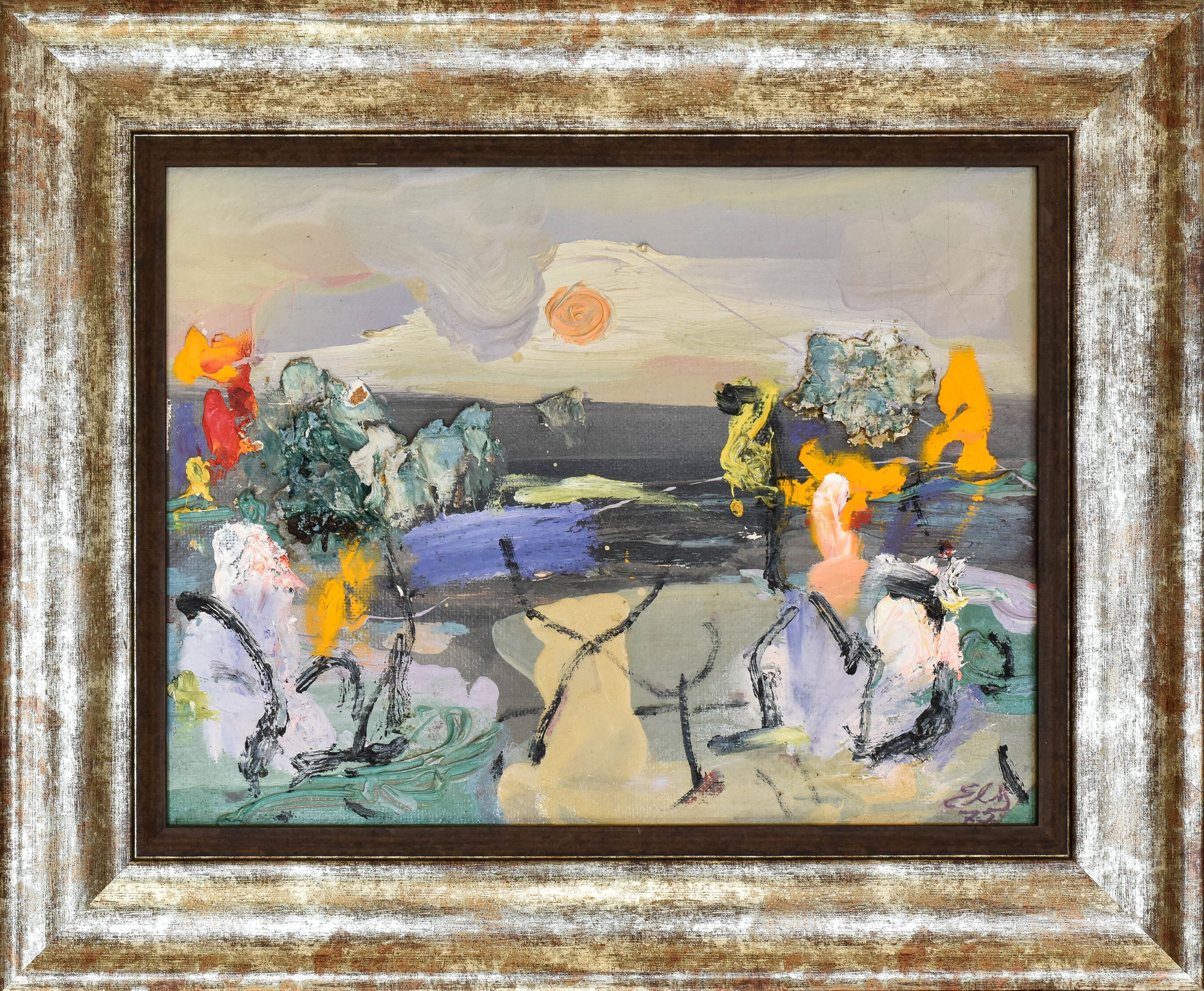 Abstract Painting | Evening By The River