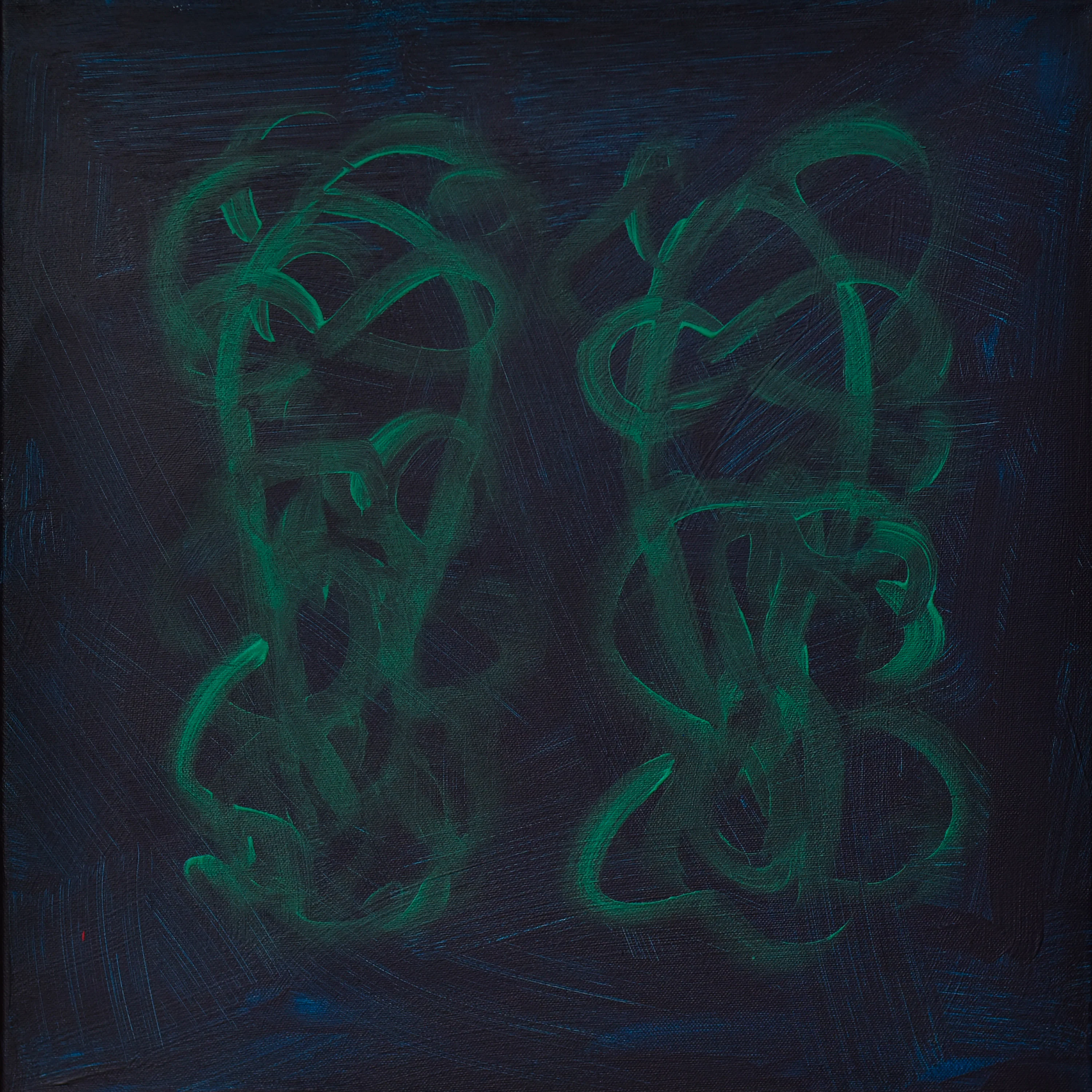 Abstract Painting | Green Ballerinas