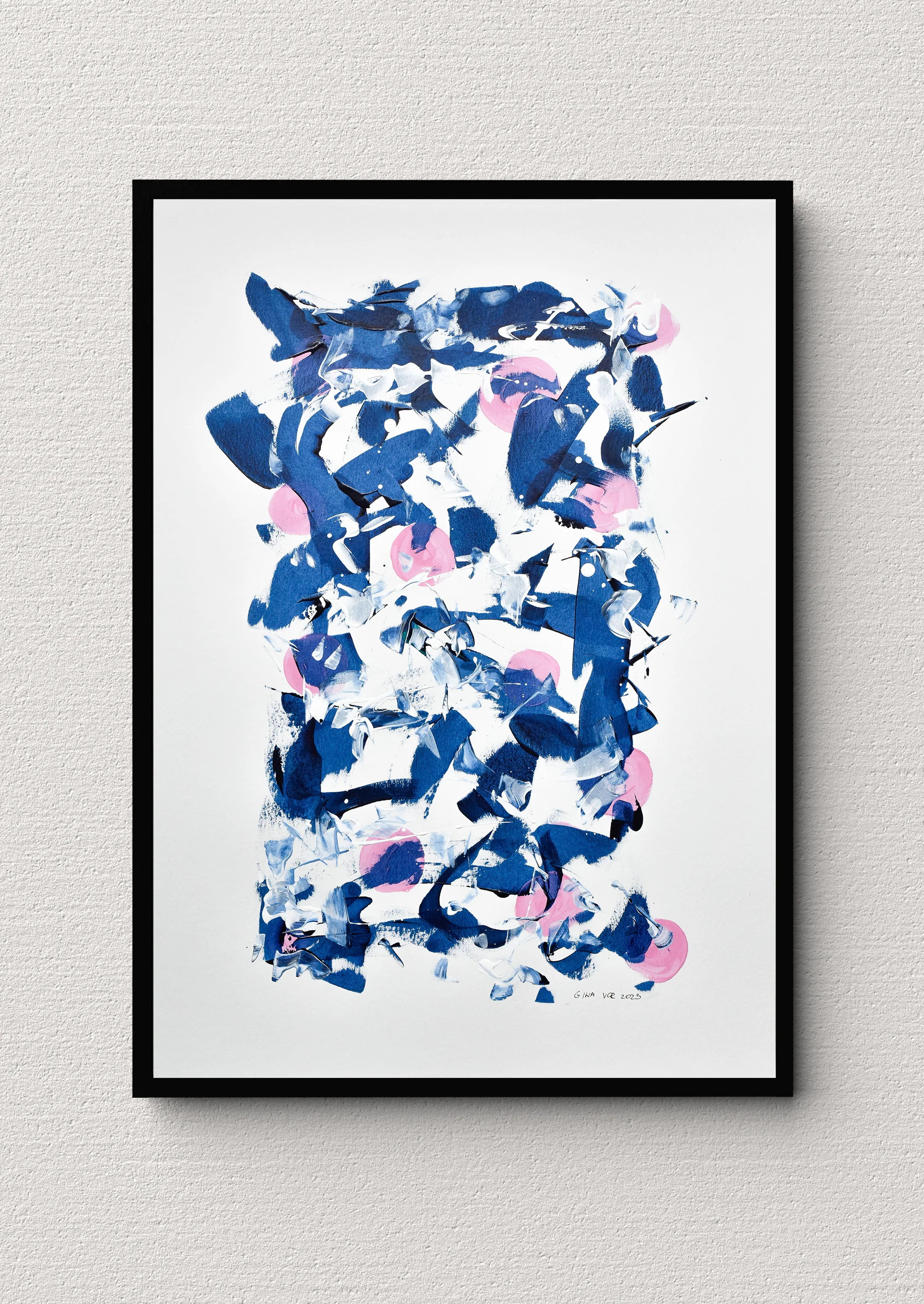 Painting on Paper | Prussian Blue 9
