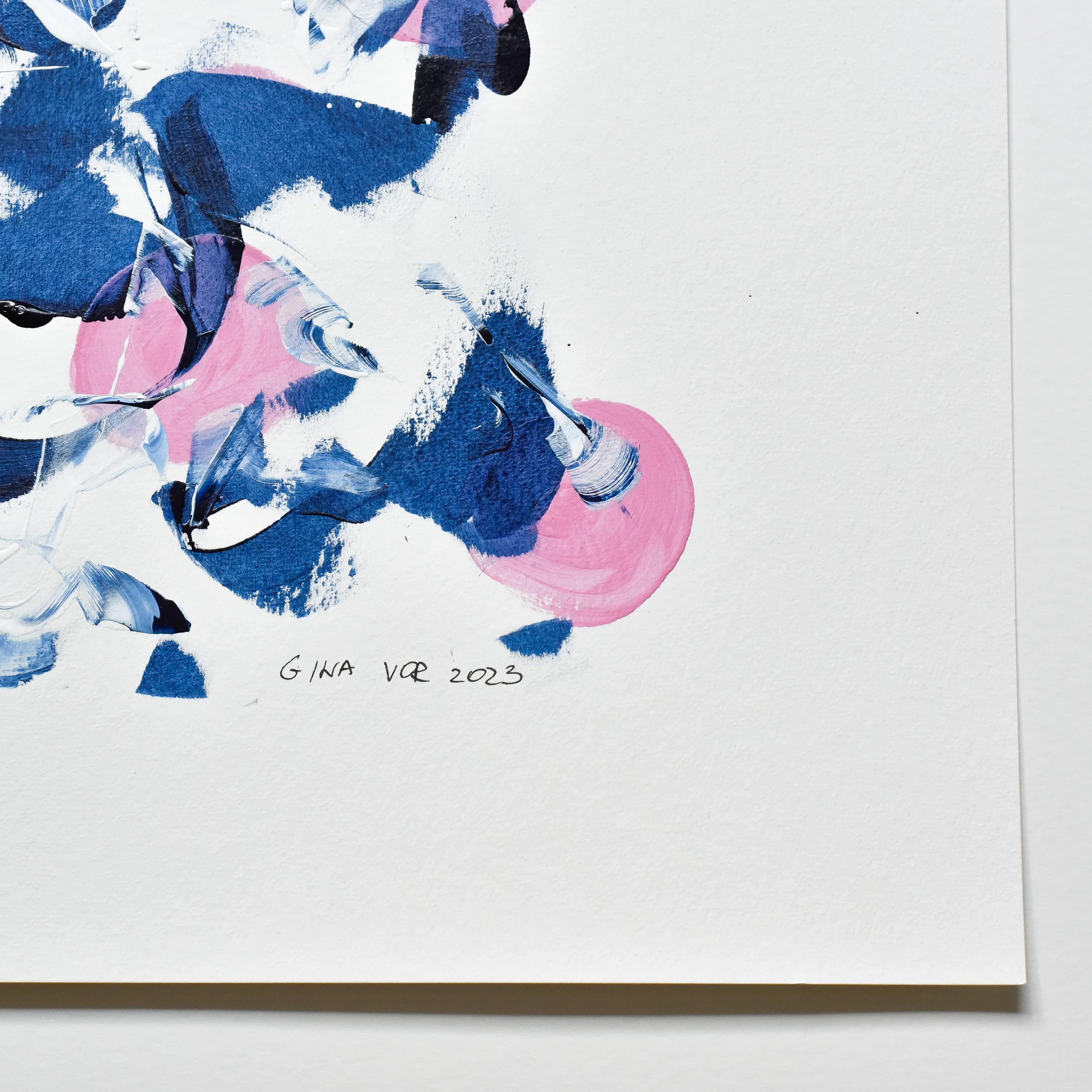 Painting on Paper | Prussian Blue 9 - Image 4