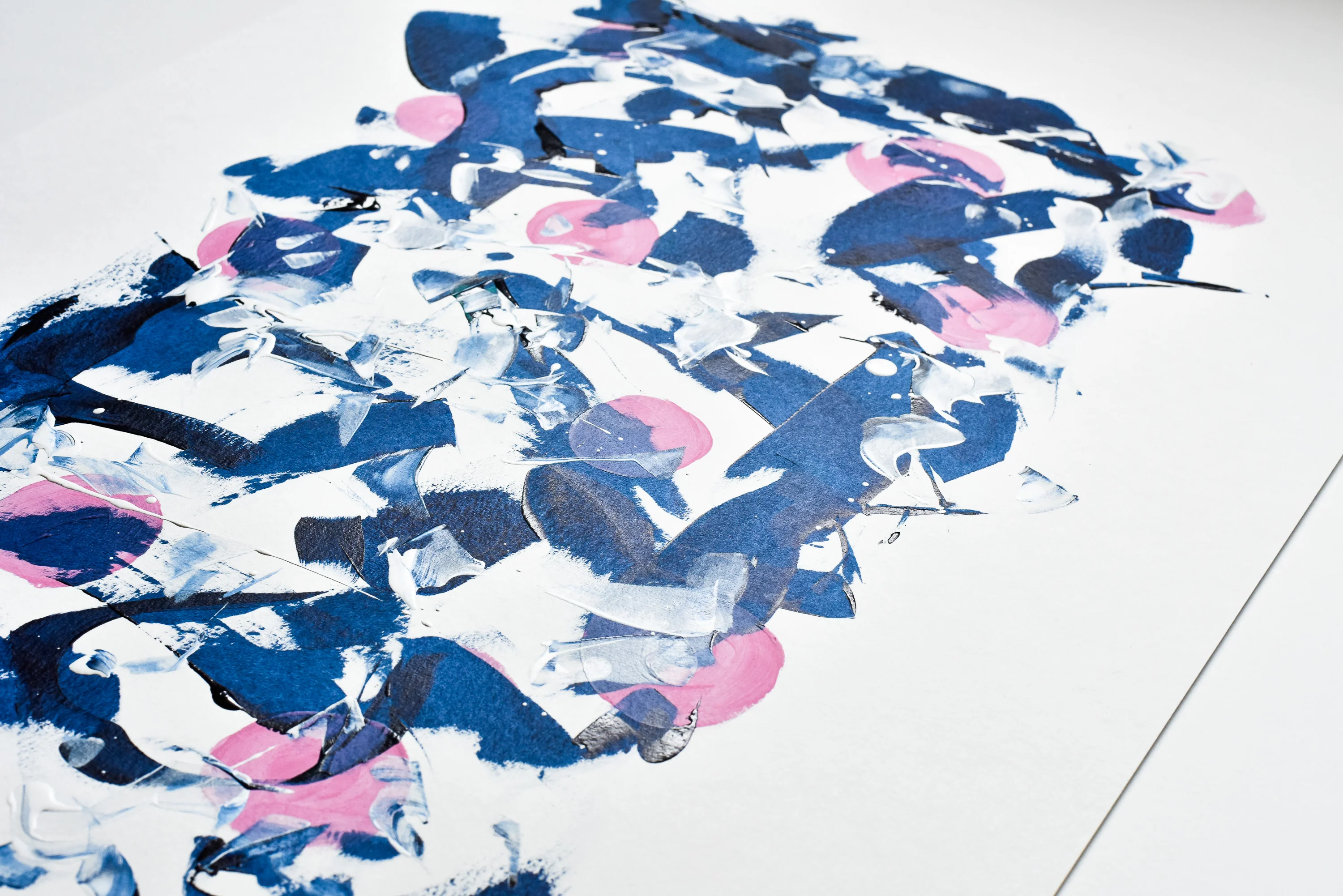 Painting on Paper | Prussian Blue 9 - Image 5