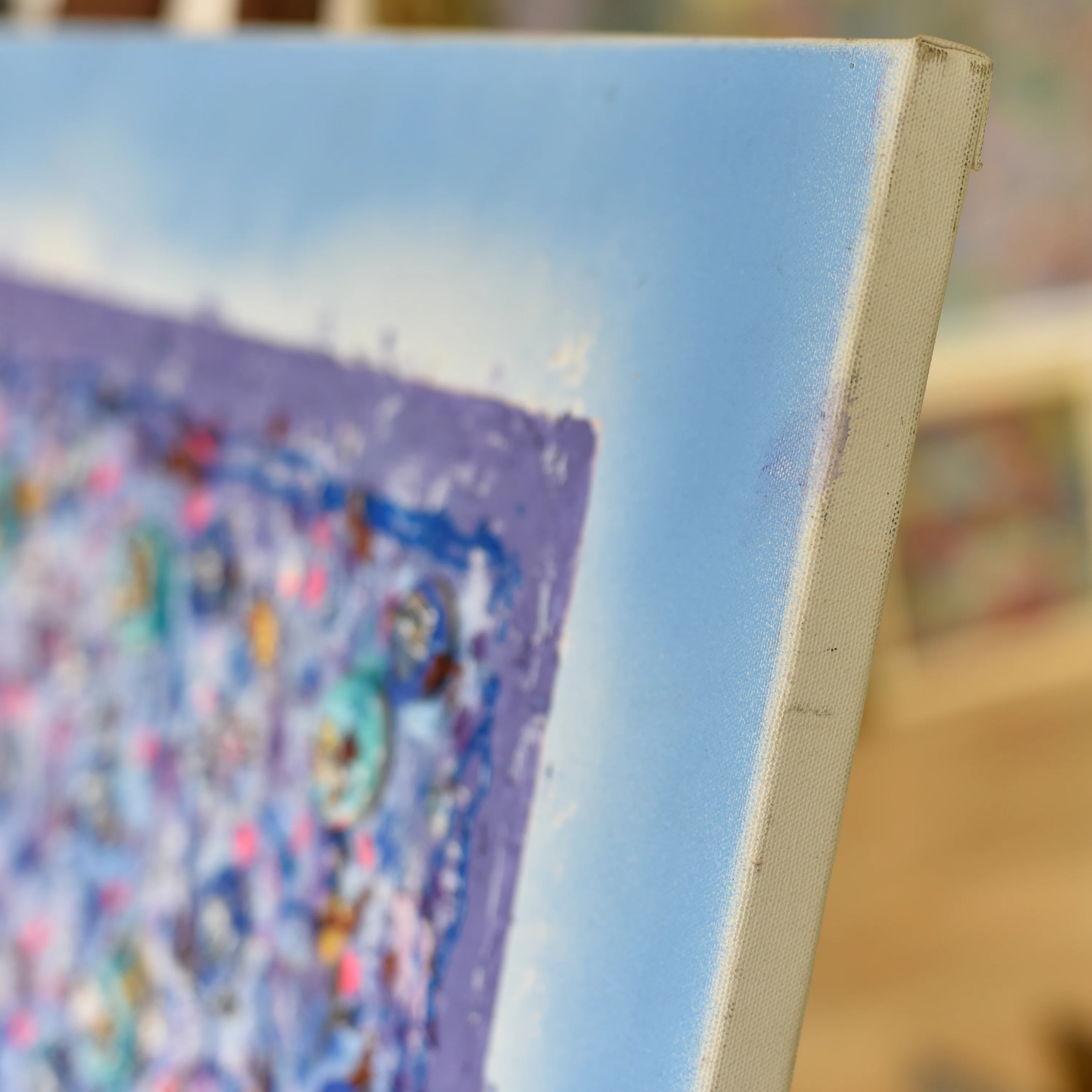 Abstract Painting | Square In Blue - Image 4