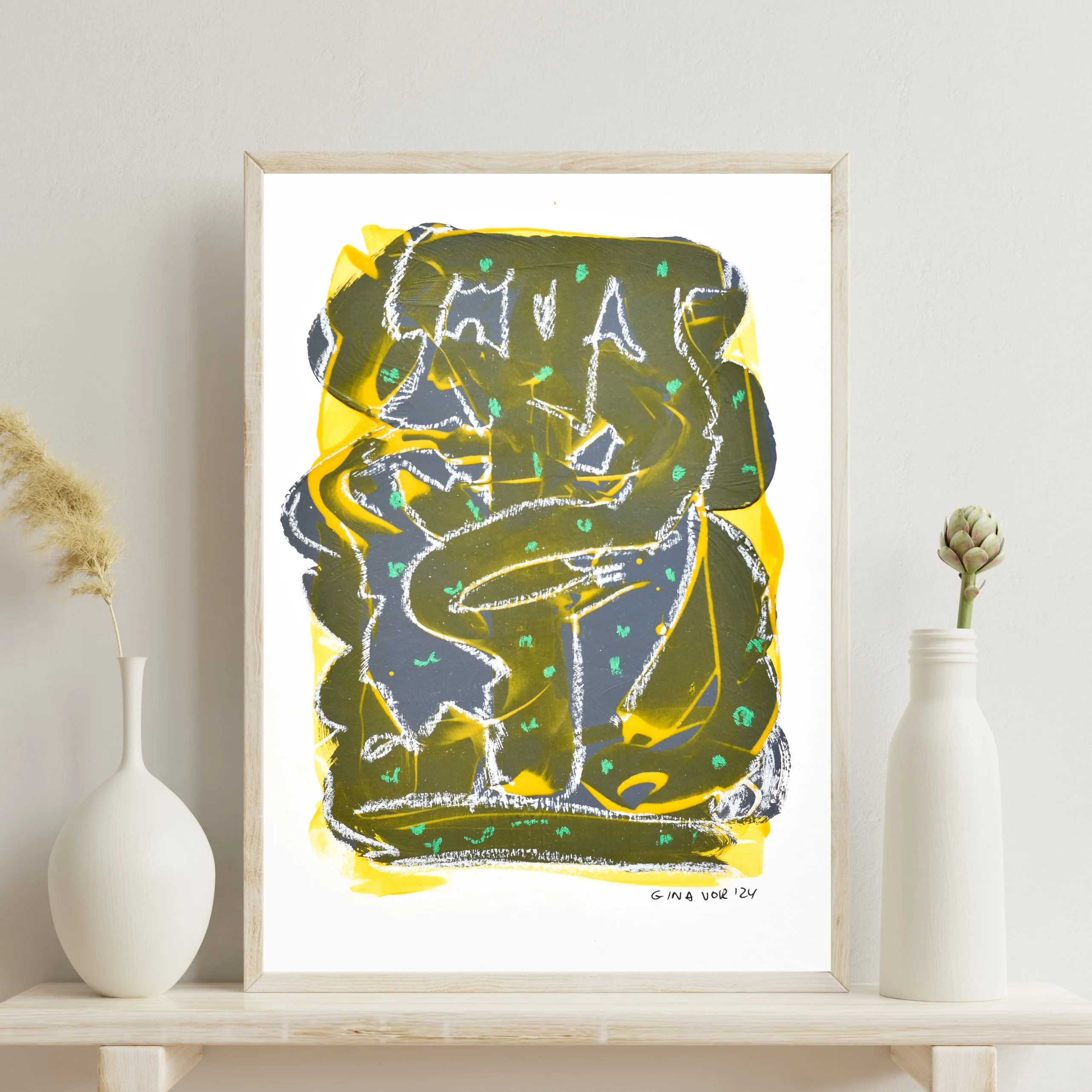 Abstract No. 86 | Painting on Cardboard