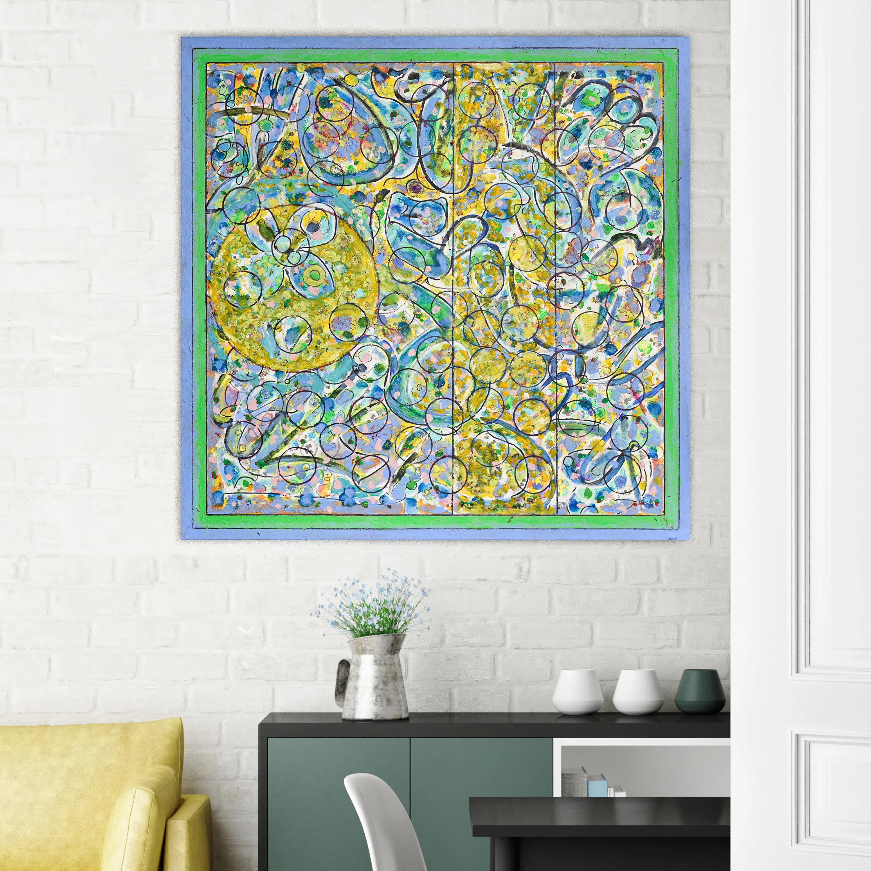 Abstract Painting | Yellow Blossom - Image 2