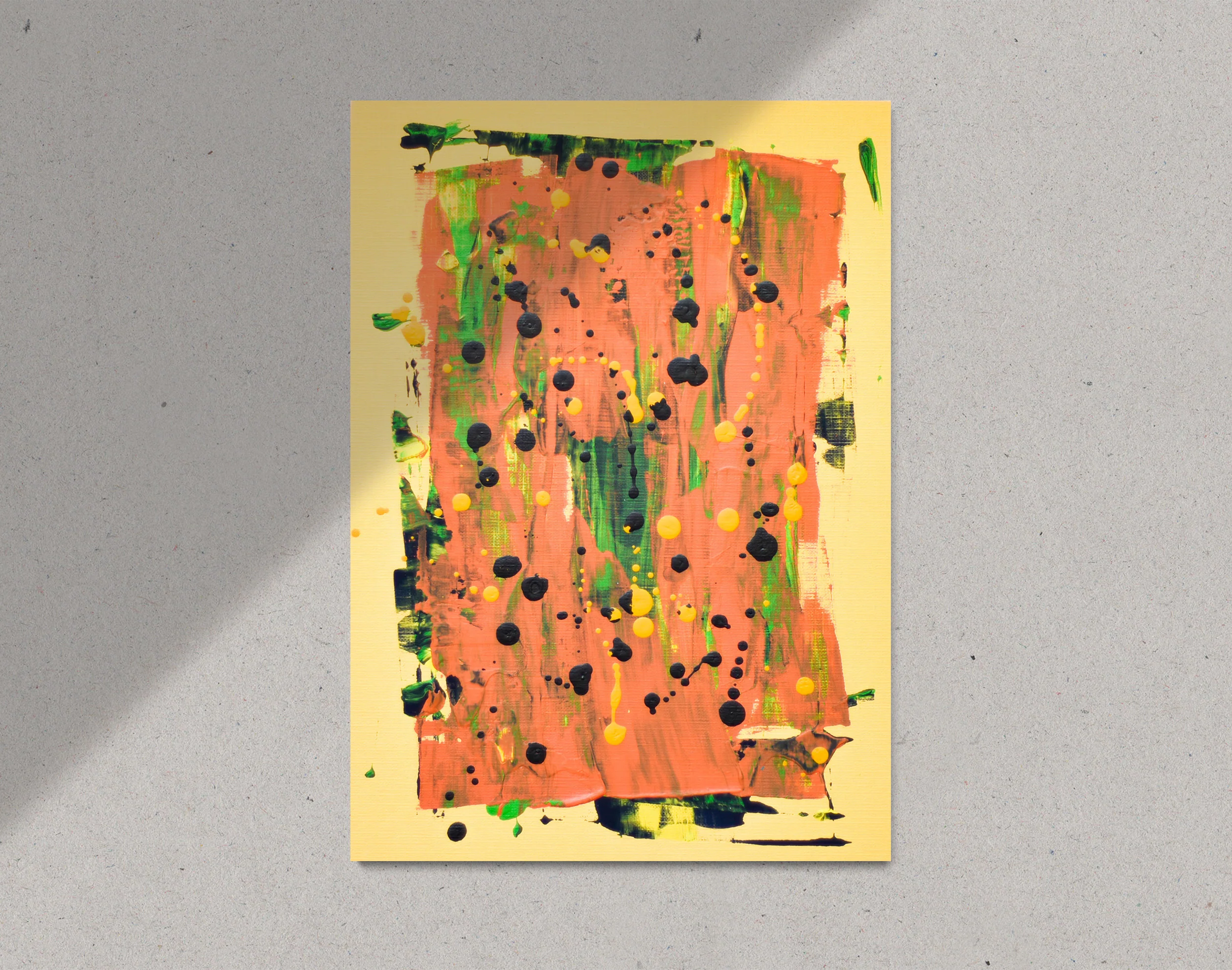 Abstract No. 15 | Painting on Cardboard