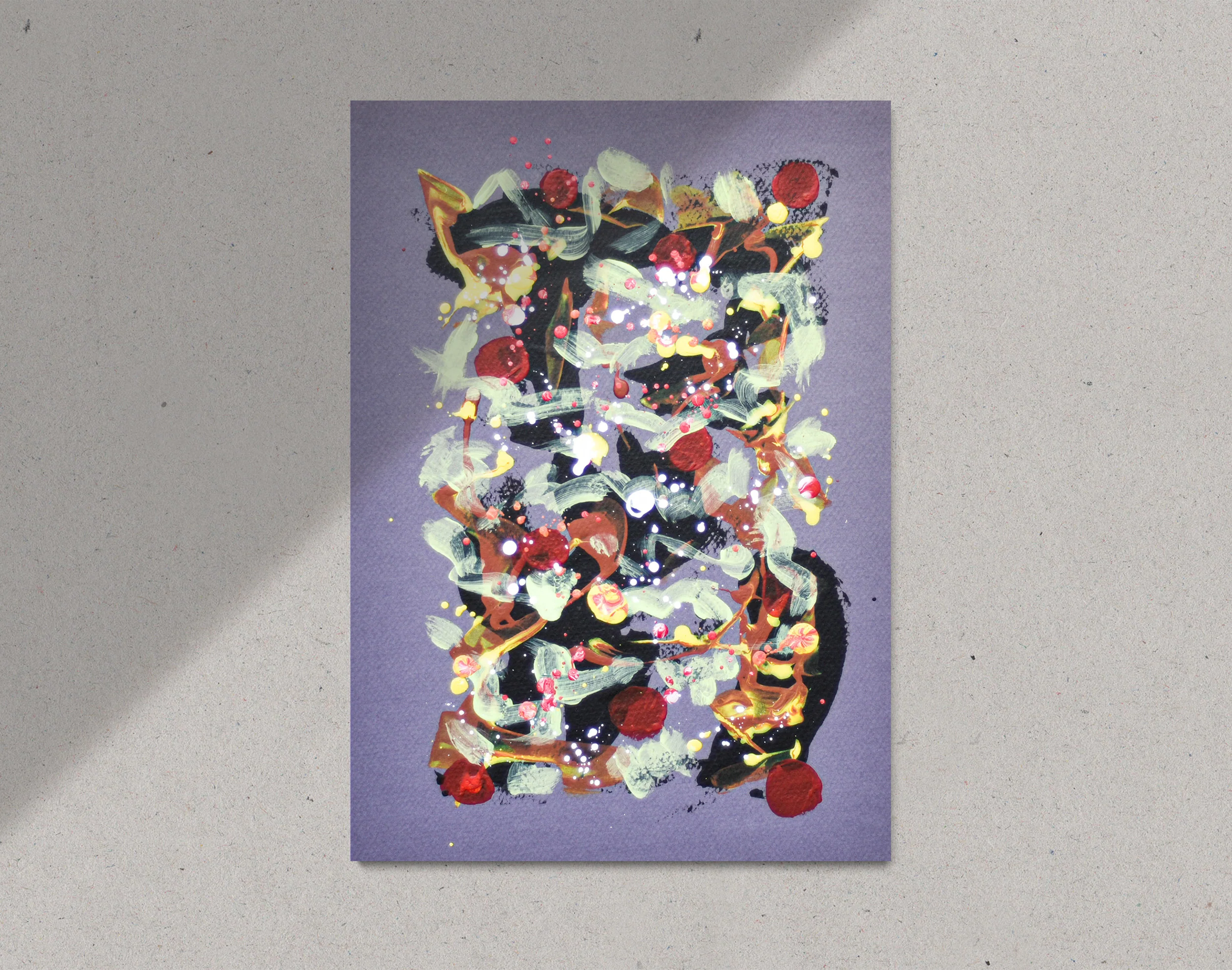 Abstract No. 18 | Painting on Cardboard