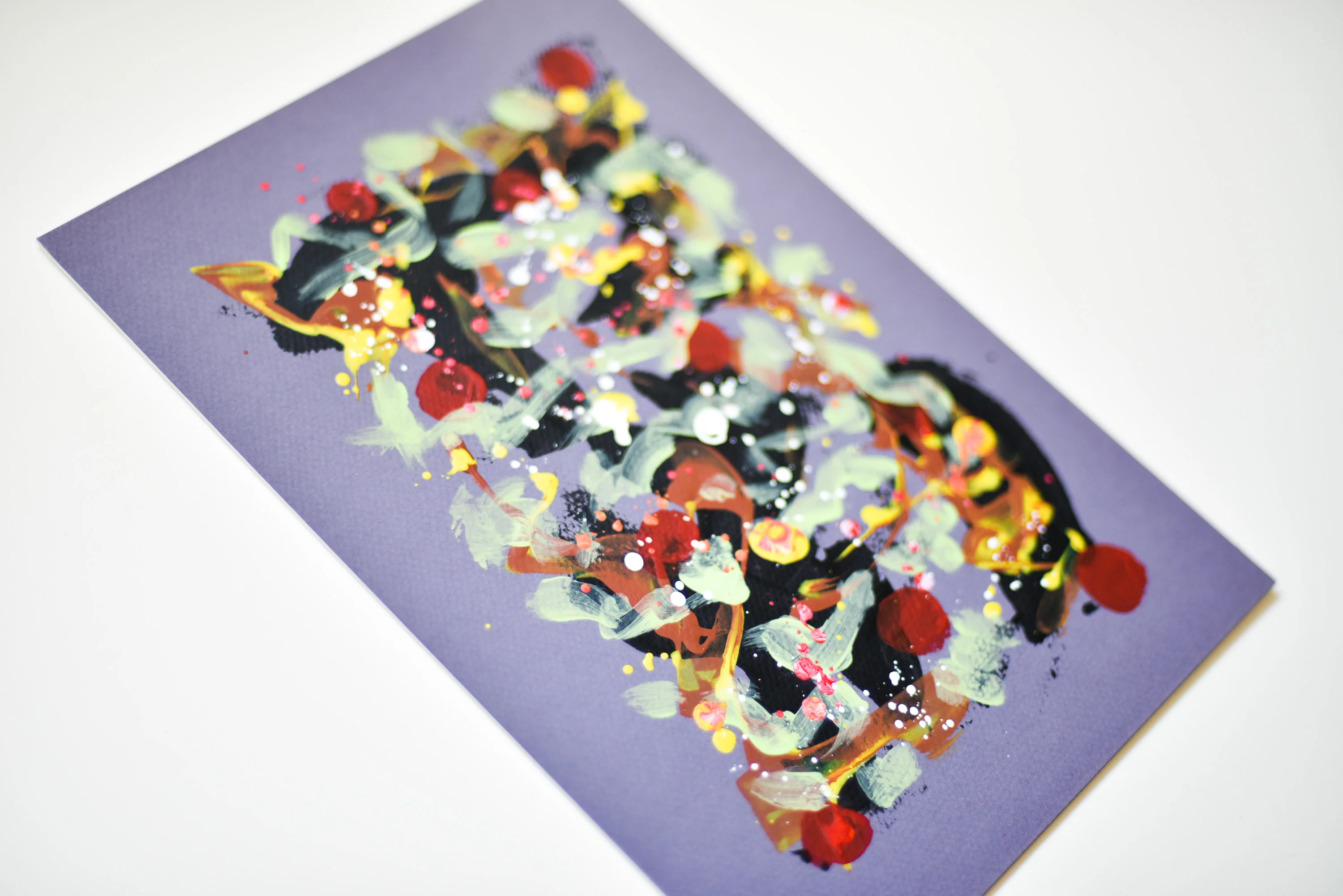 Abstract No. 18 | Painting on Cardboard - Image 2