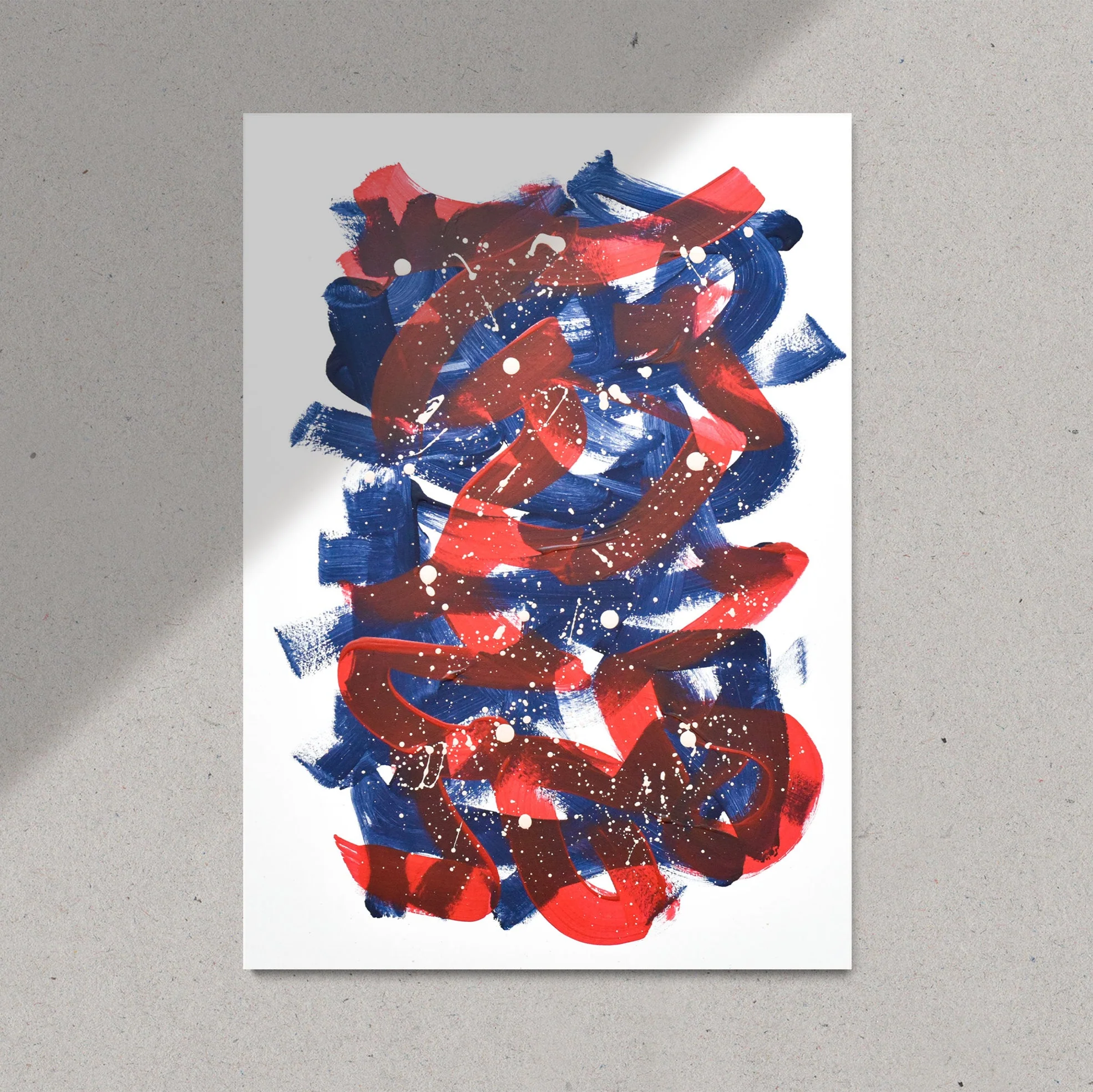Abstract No. 60 | Painting on Cardboard
