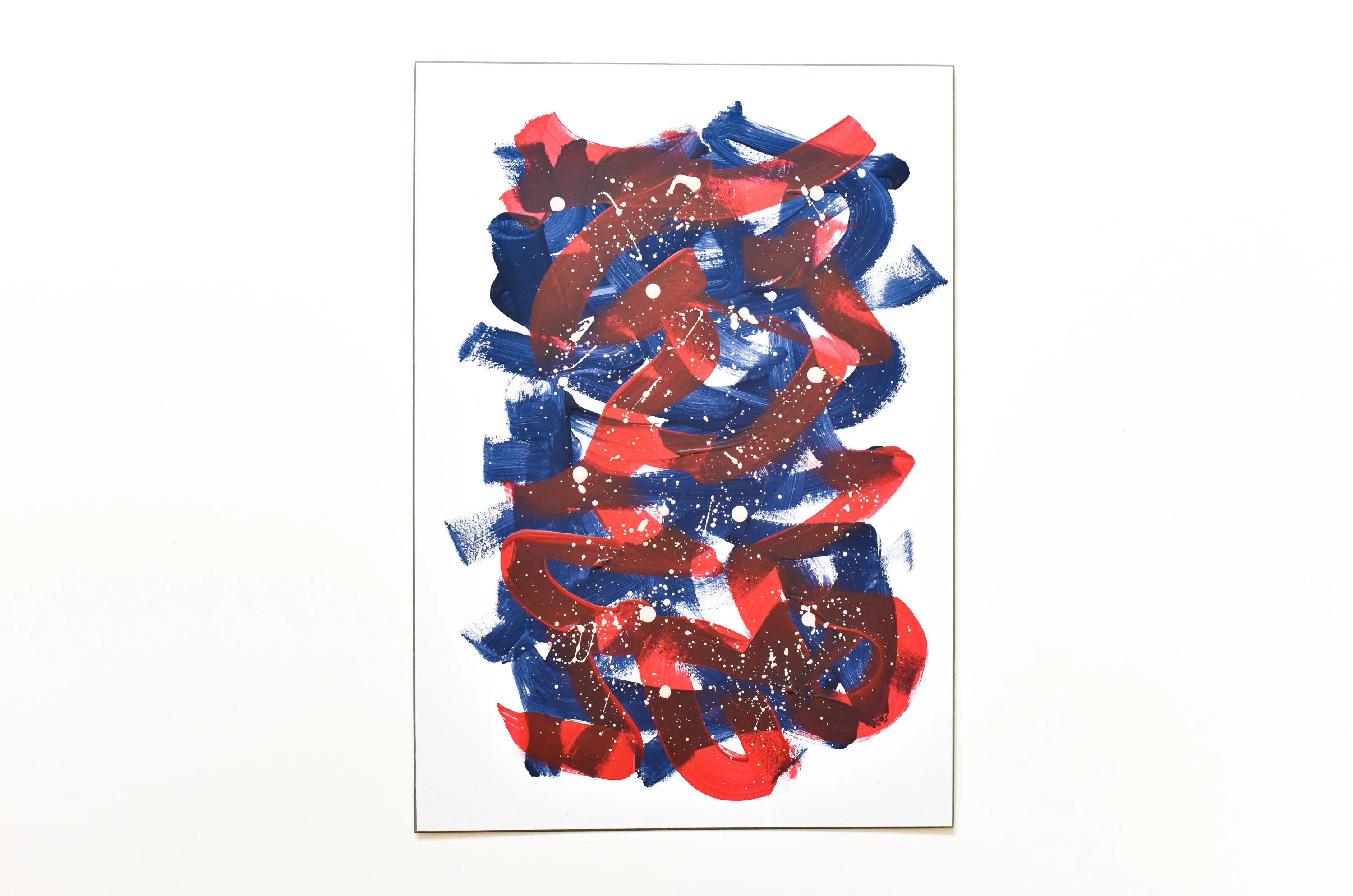 Abstract No. 60 | Painting on Cardboard - Image 3