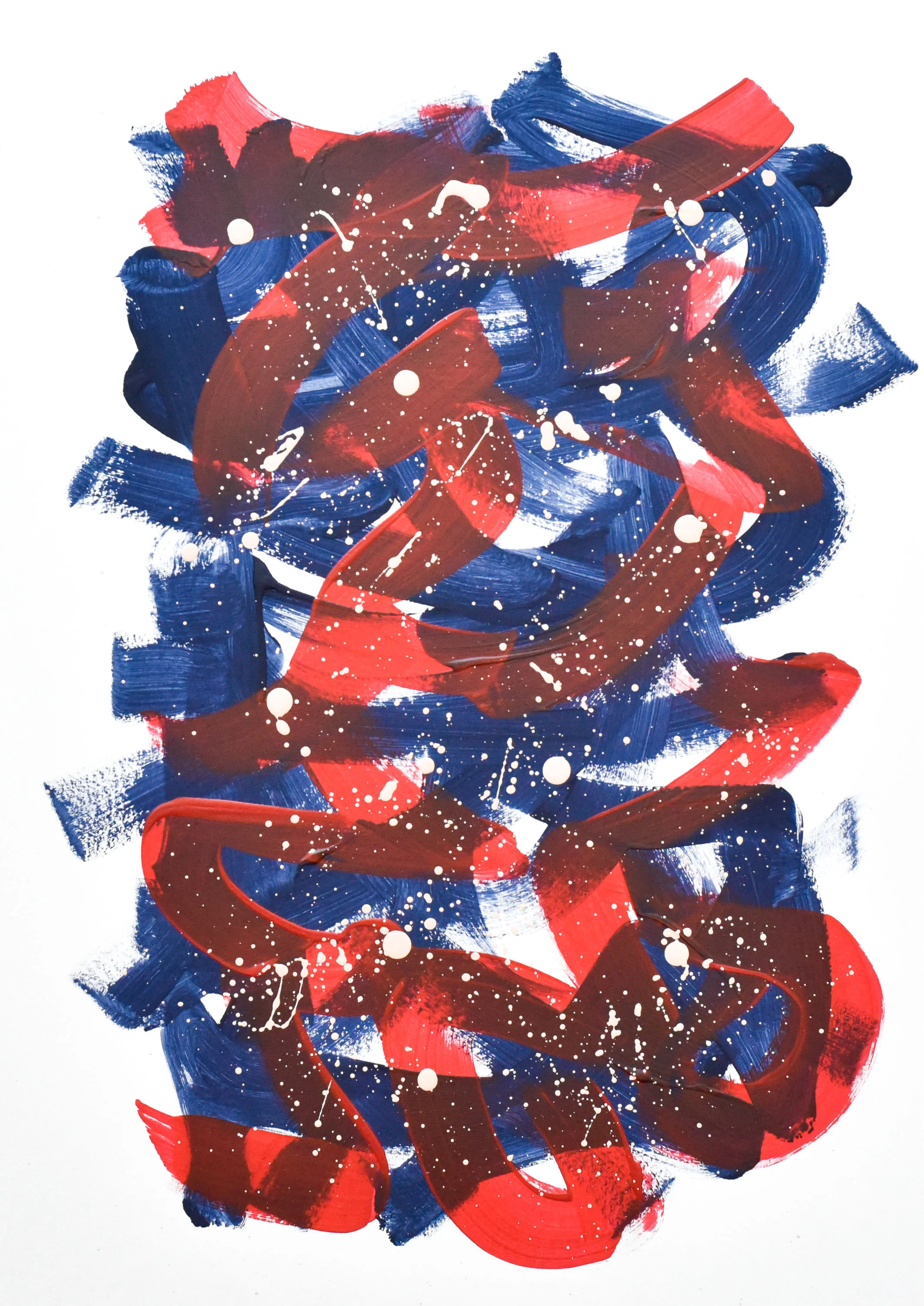 Abstract No. 60 | Painting on Cardboard - Image 4