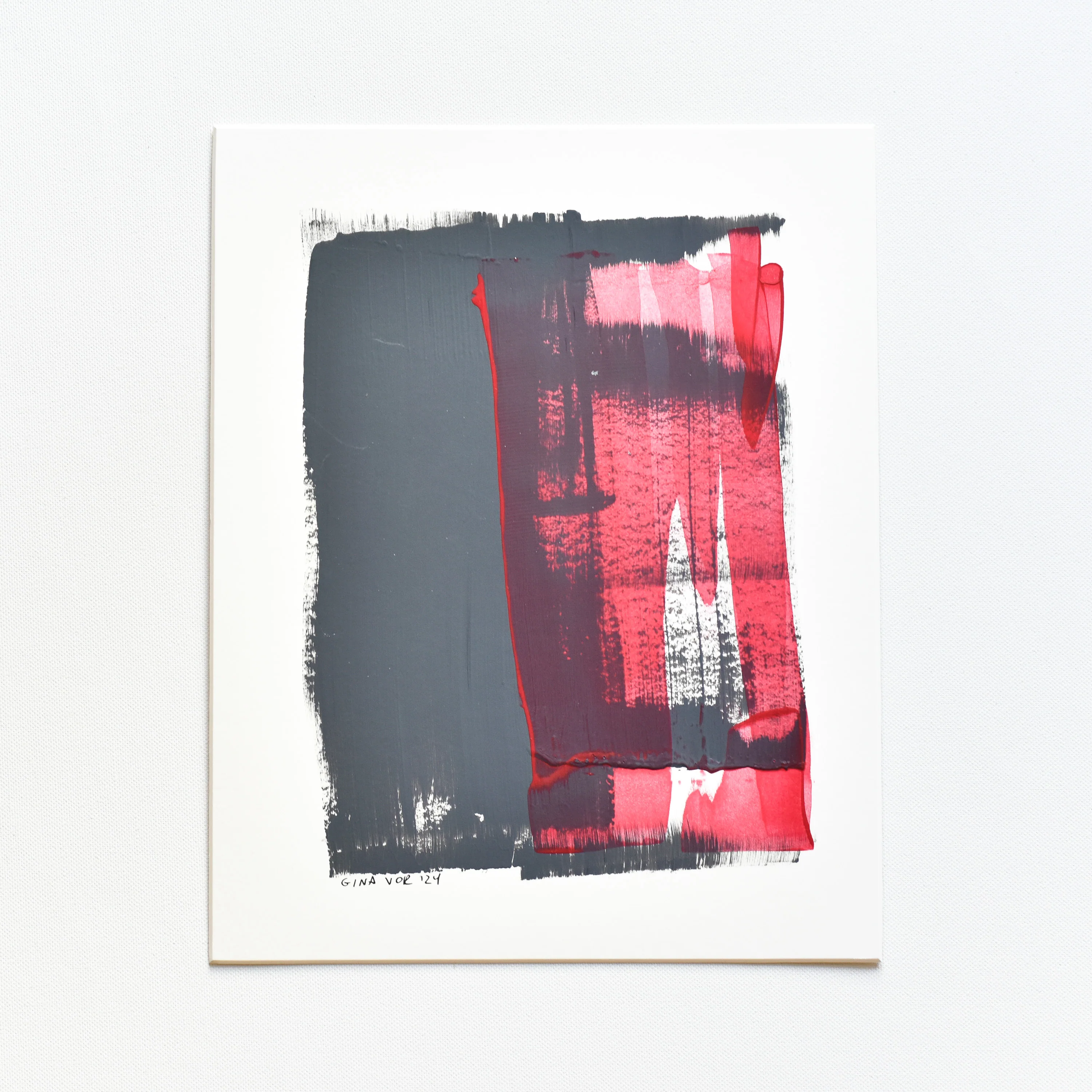 Abstract No. 69 | Painting on Cardboard - Image 3