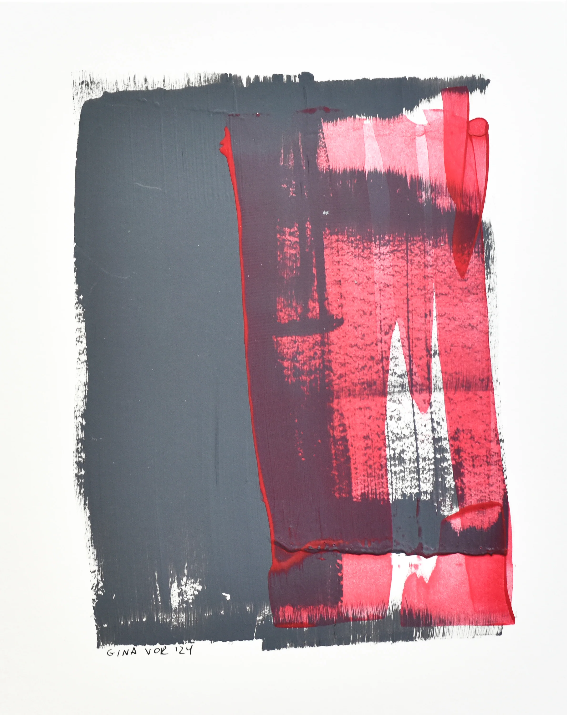 Abstract No. 69 | Painting on Cardboard - Image 4