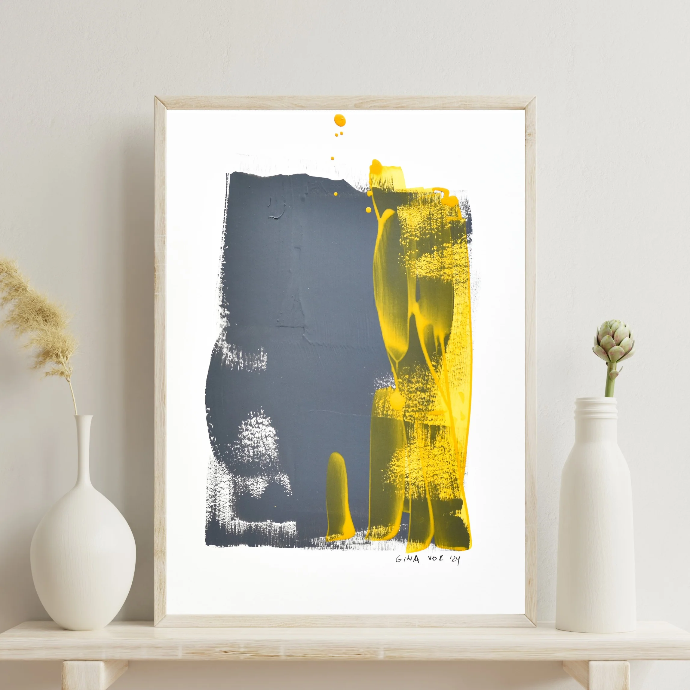 Abstract No. 70 | Painting on Cardboard