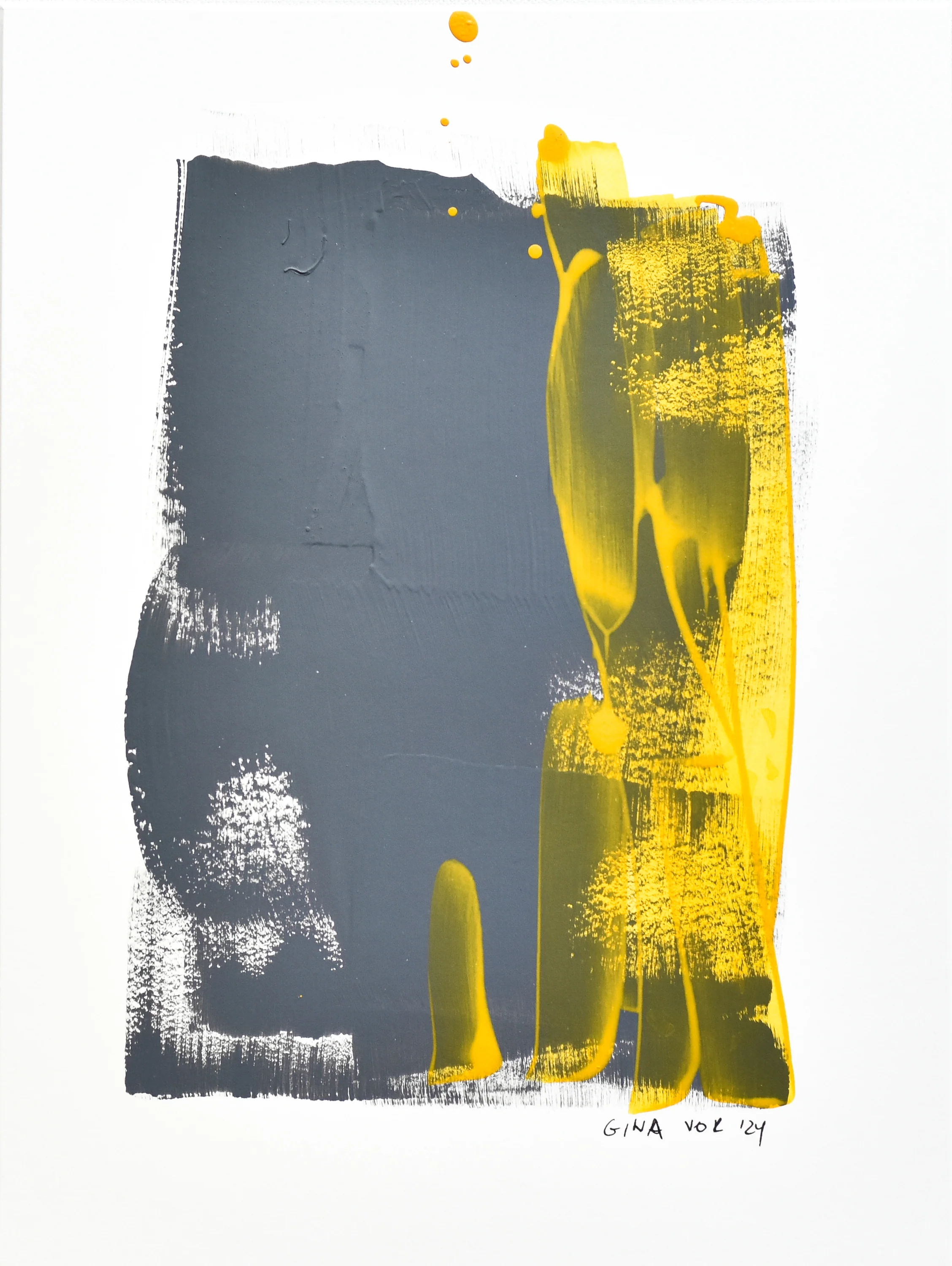 Abstract No. 70 | Painting on Cardboard - Image 3