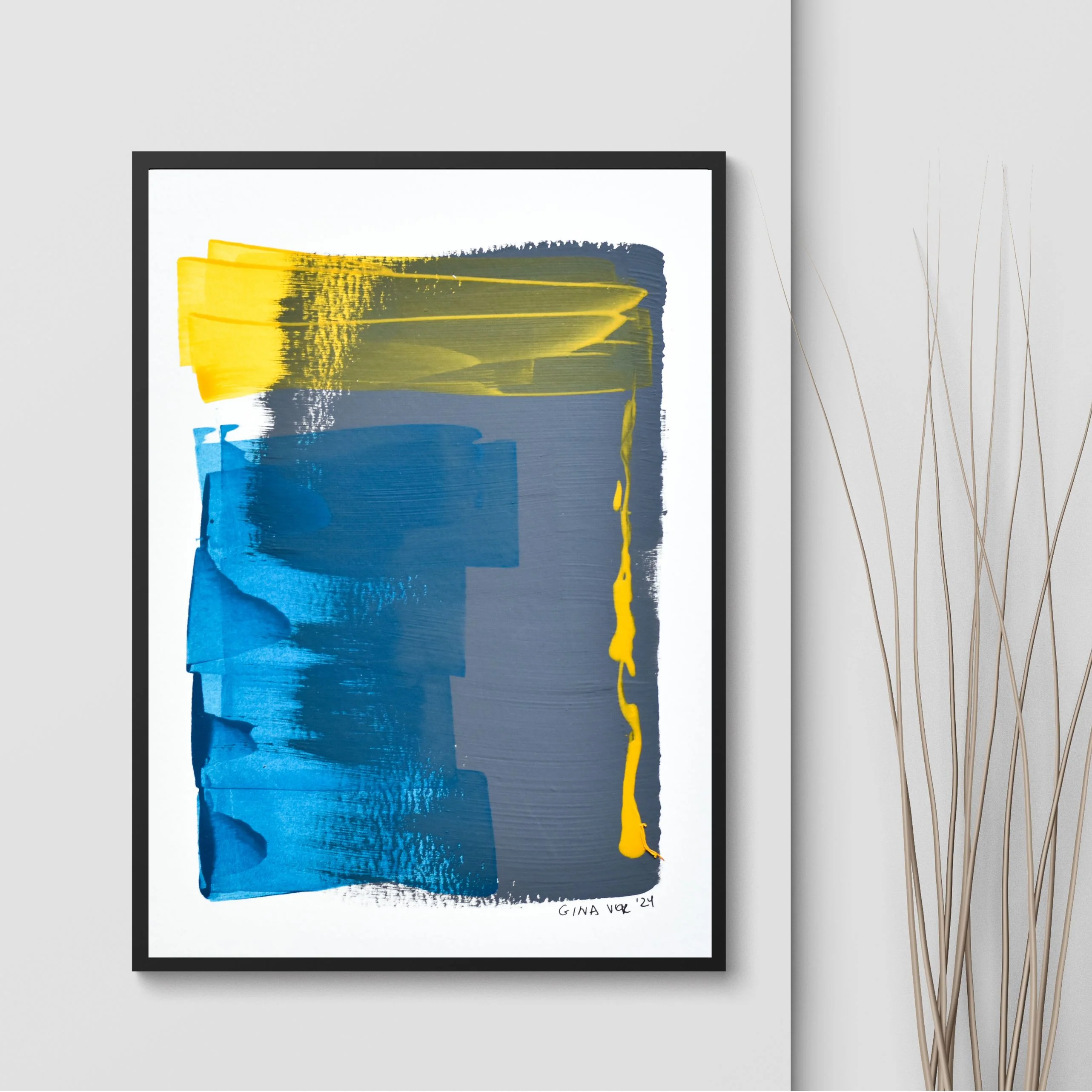 Abstract No. 72 | Painting on Cardboard