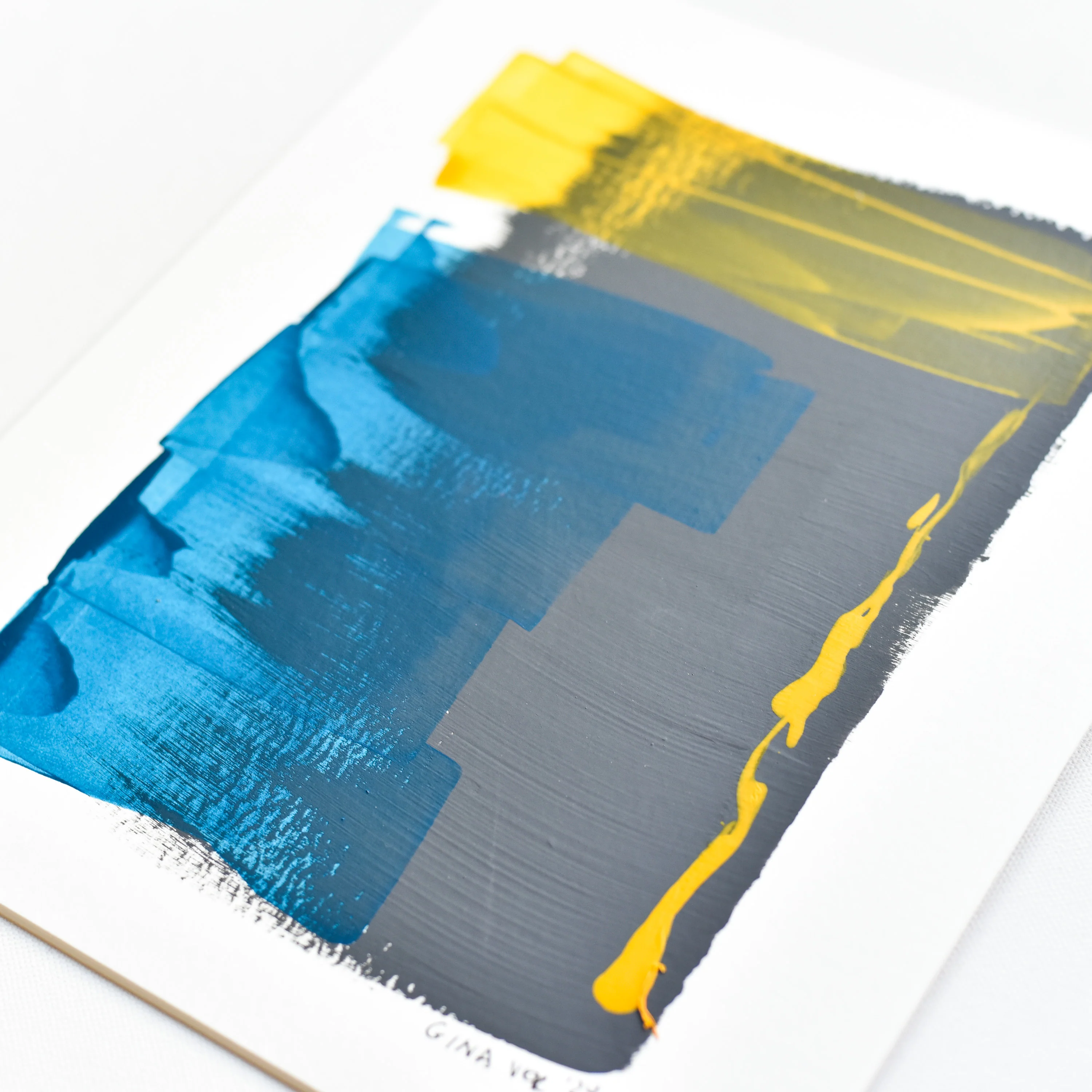 Abstract No. 72 | Painting on Cardboard - Image 2