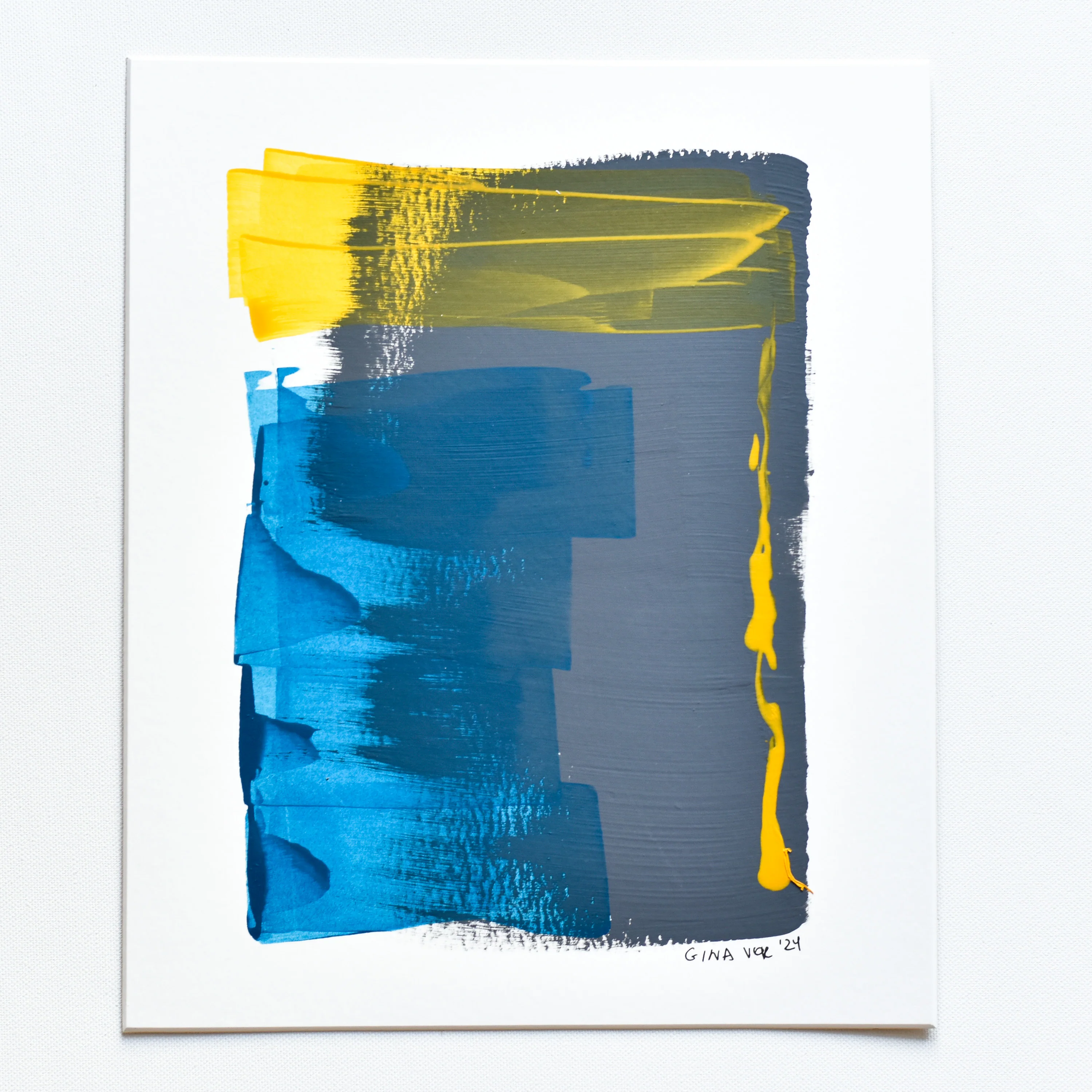 Abstract No. 72 | Painting on Cardboard - Image 3