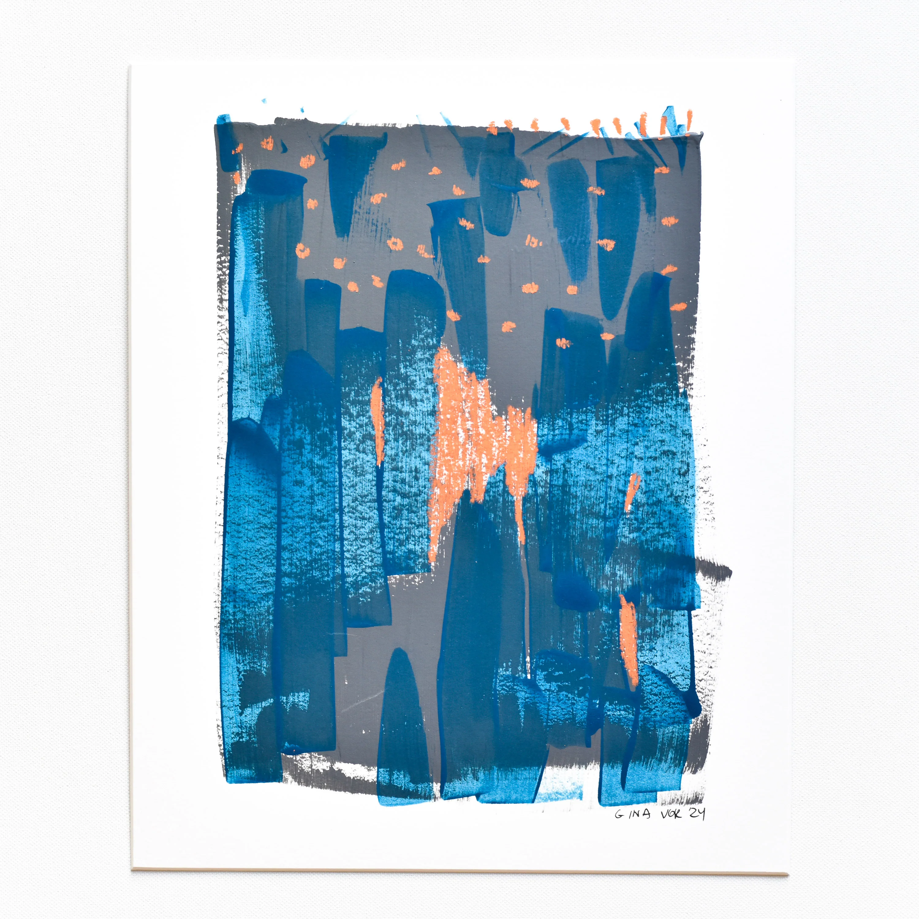 Abstract No. 73 | Painting on Cardboard - Image 2